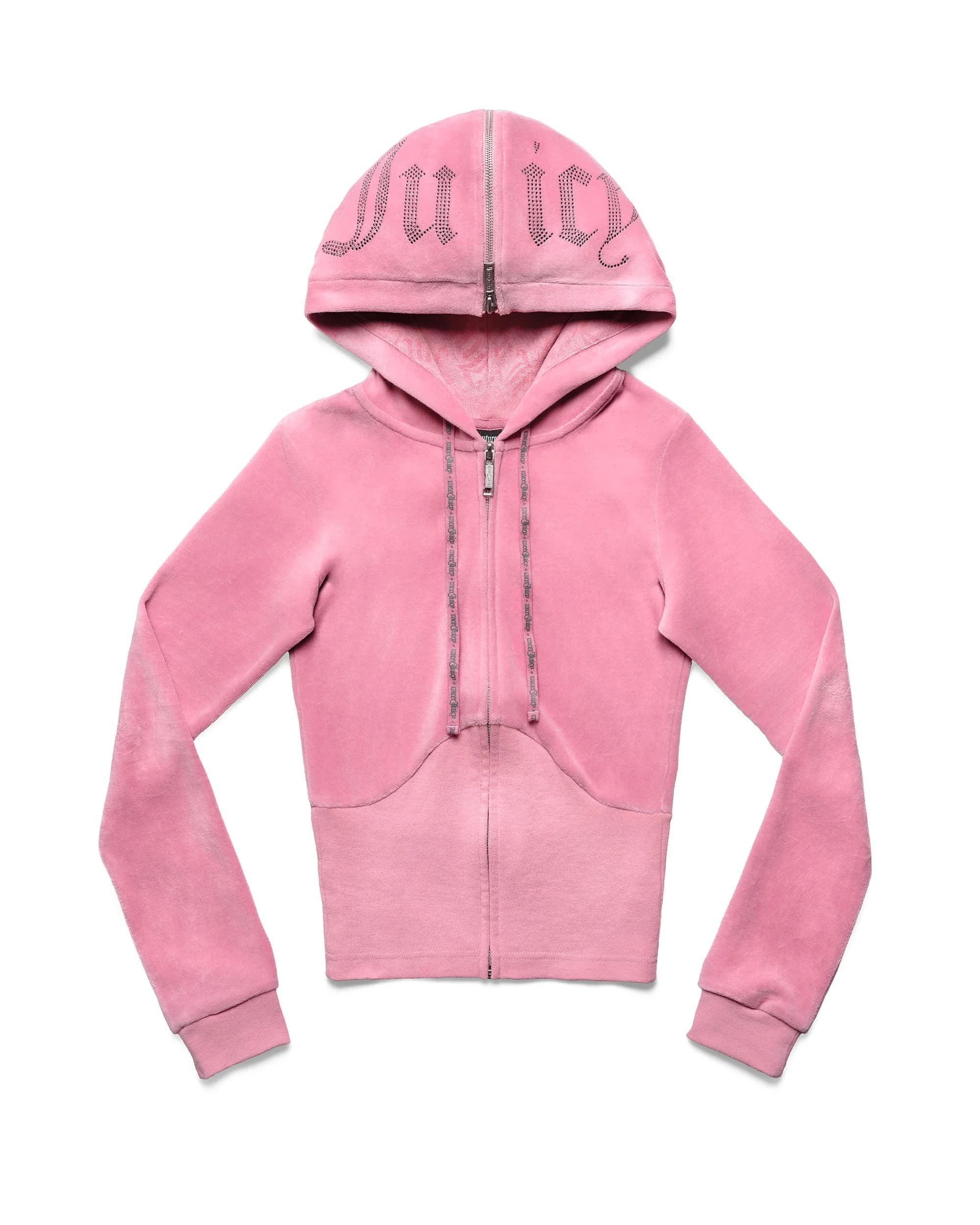 Juicy x Racer Pink Velour Hoodie 2