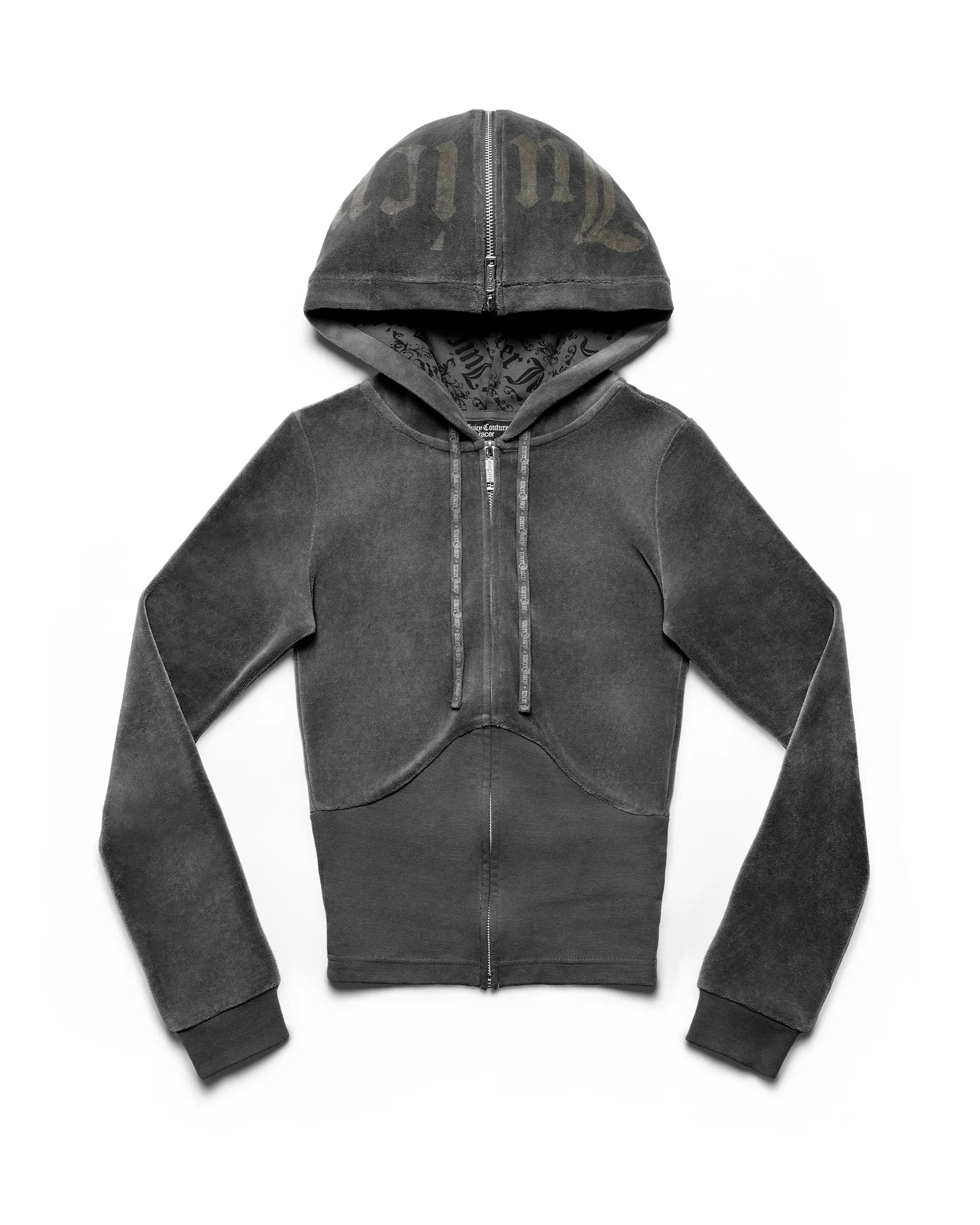 Juicy x Racer Dark Velour Hoodie 2