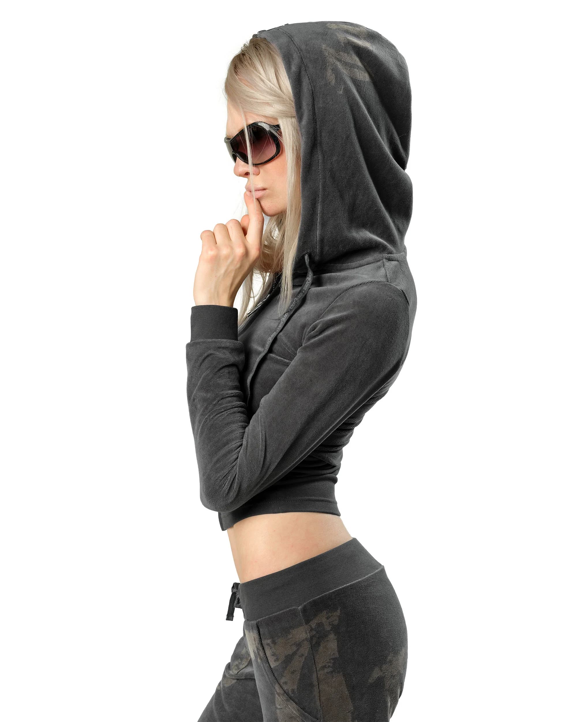 Juicy x Racer Dark Velour Hoodie 4