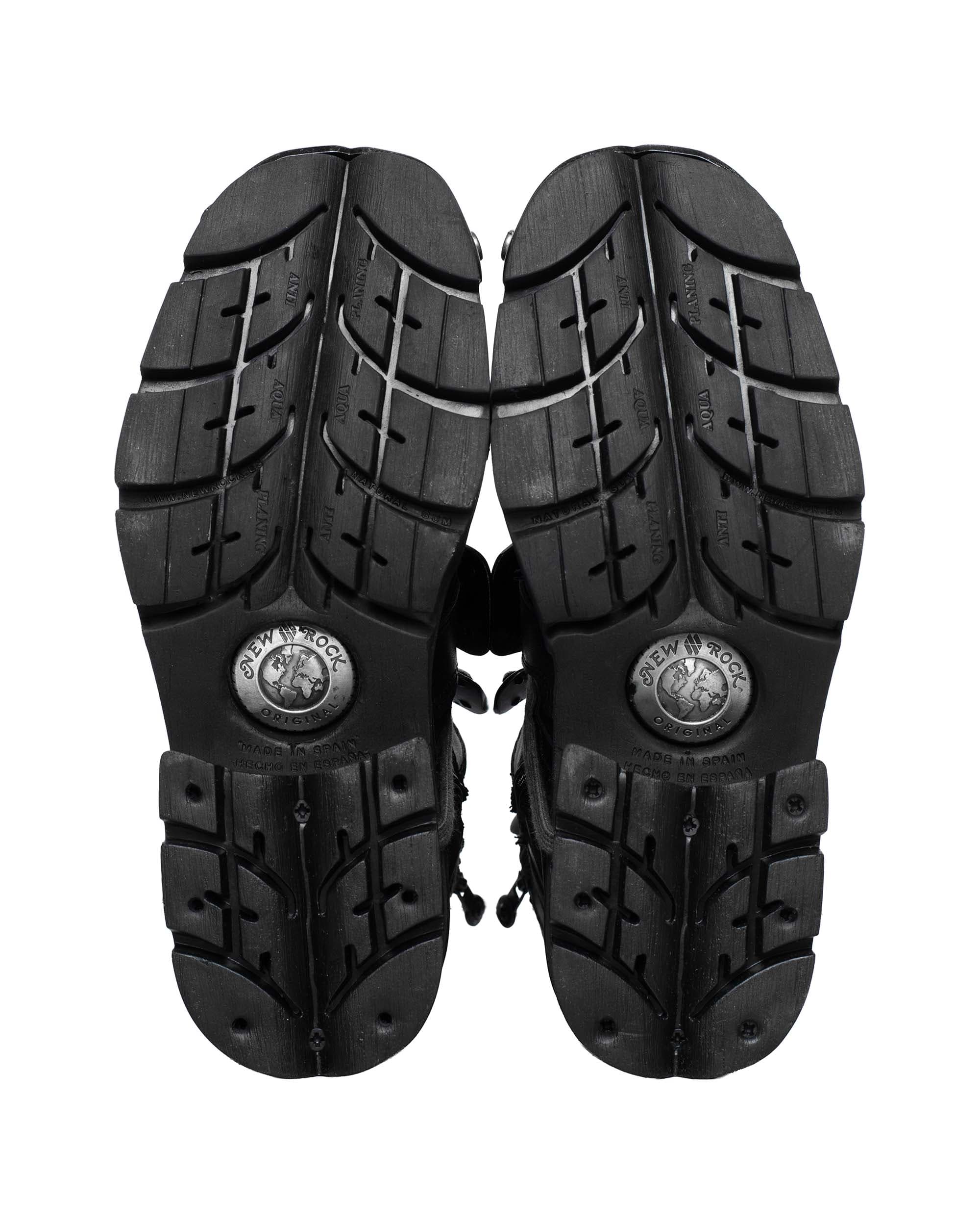 Racer x New Rock Black Boot 8