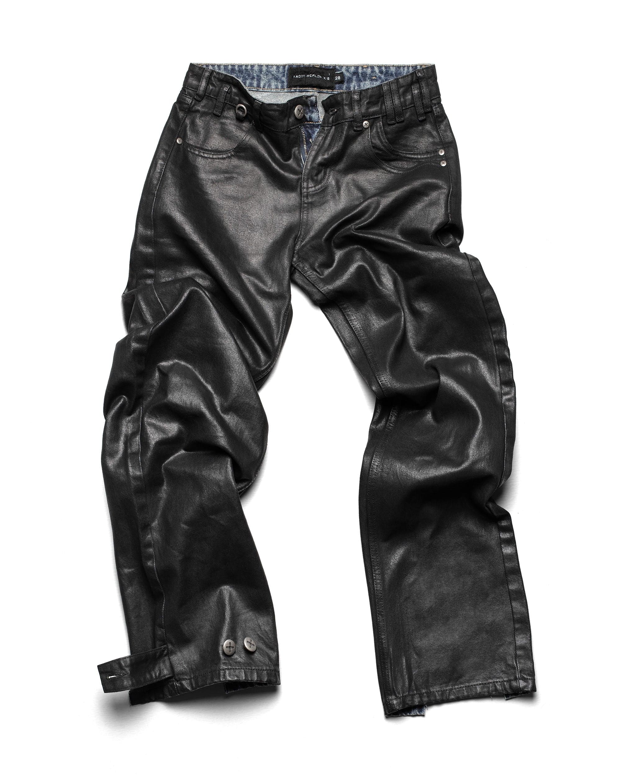 Coated Slim Low-Waist Denim by Racer Worldwide®