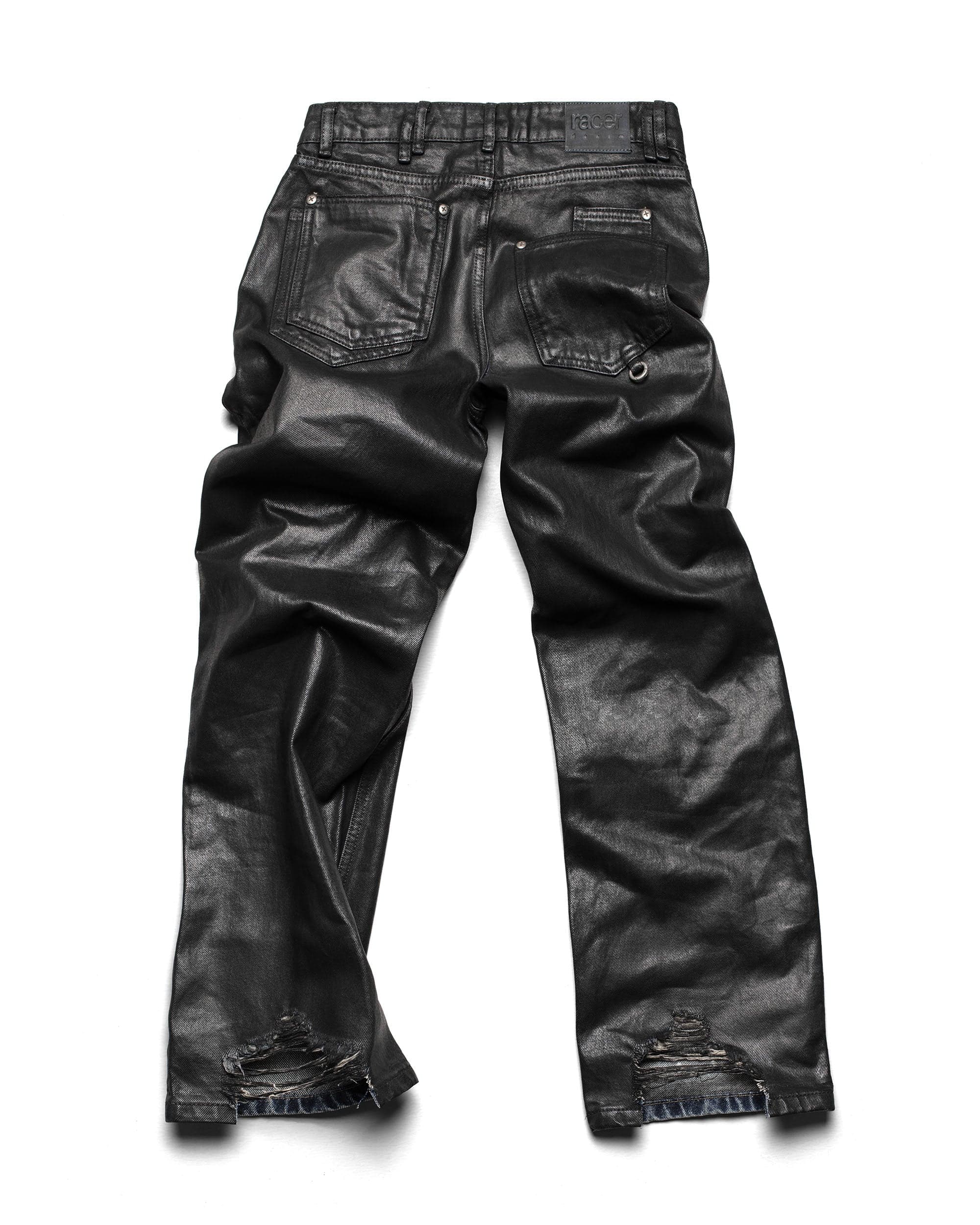 Coated Slim Low-Waist Denim 5