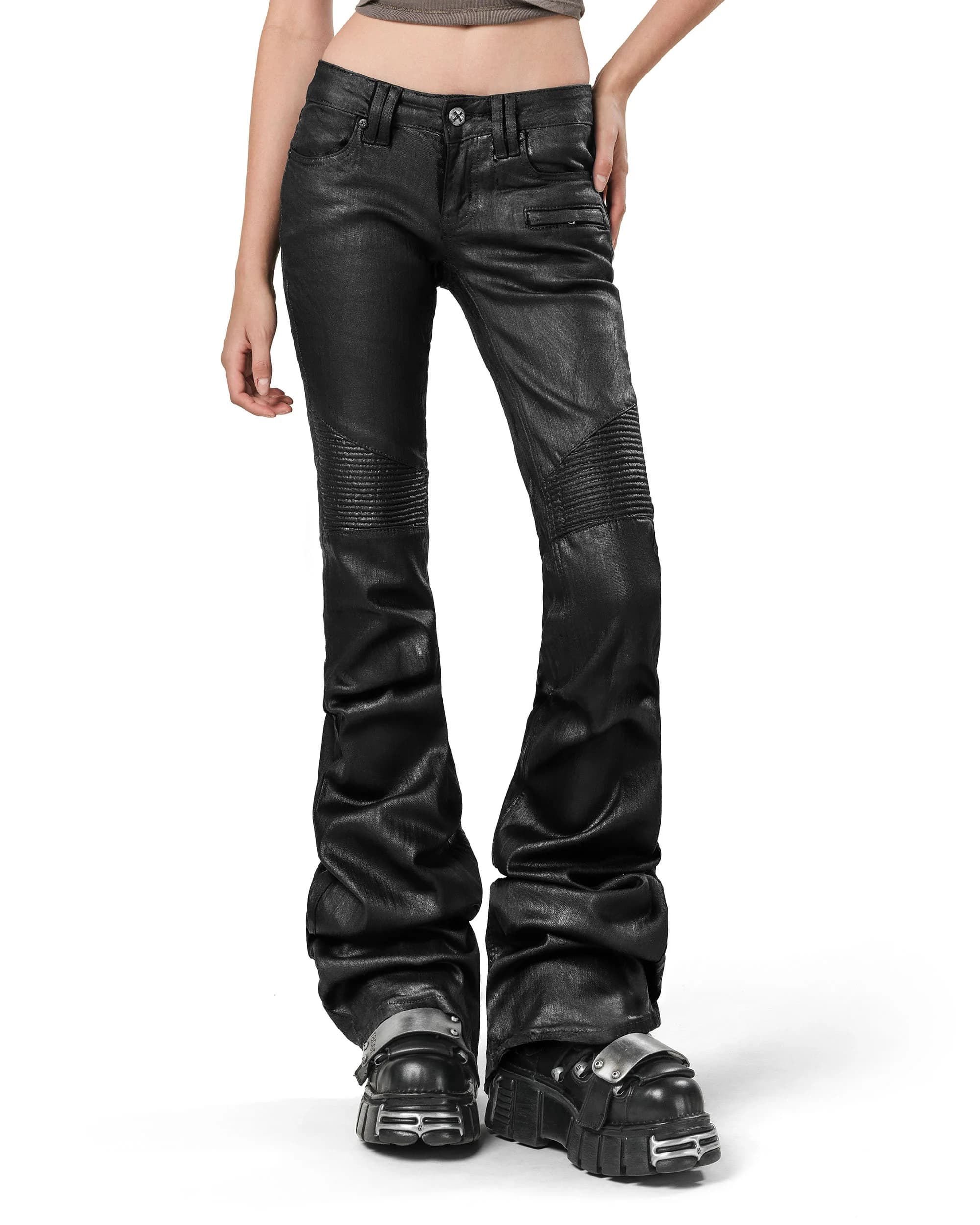 Wax Flared Jeans by Racer Worldwide®