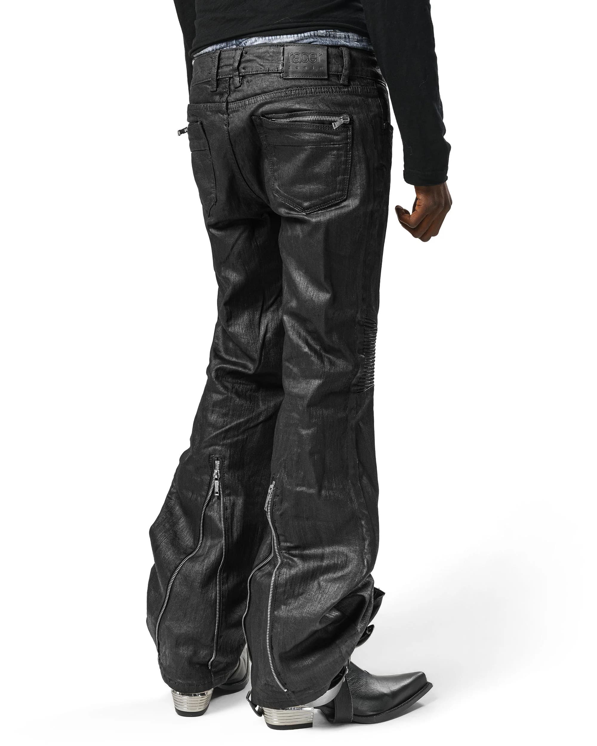 Wax Flared Jeans by Racer Worldwide®
