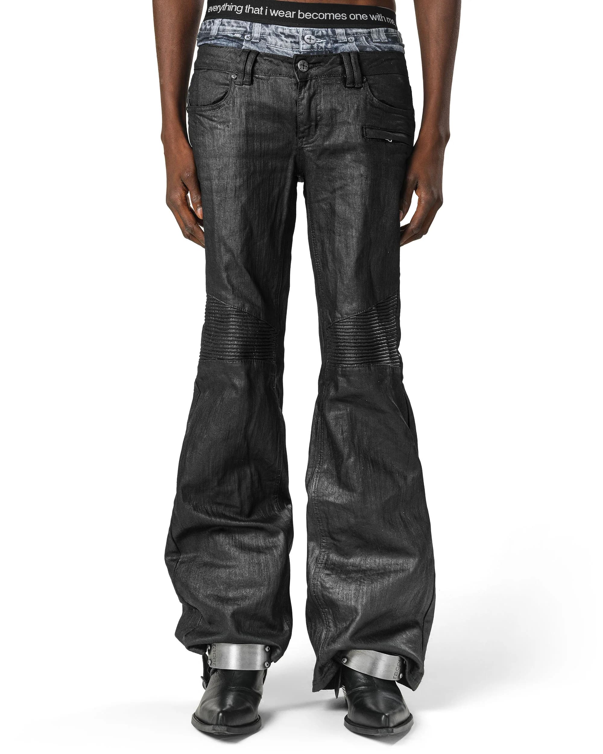 Wax Flared Jeans by Racer Worldwide®