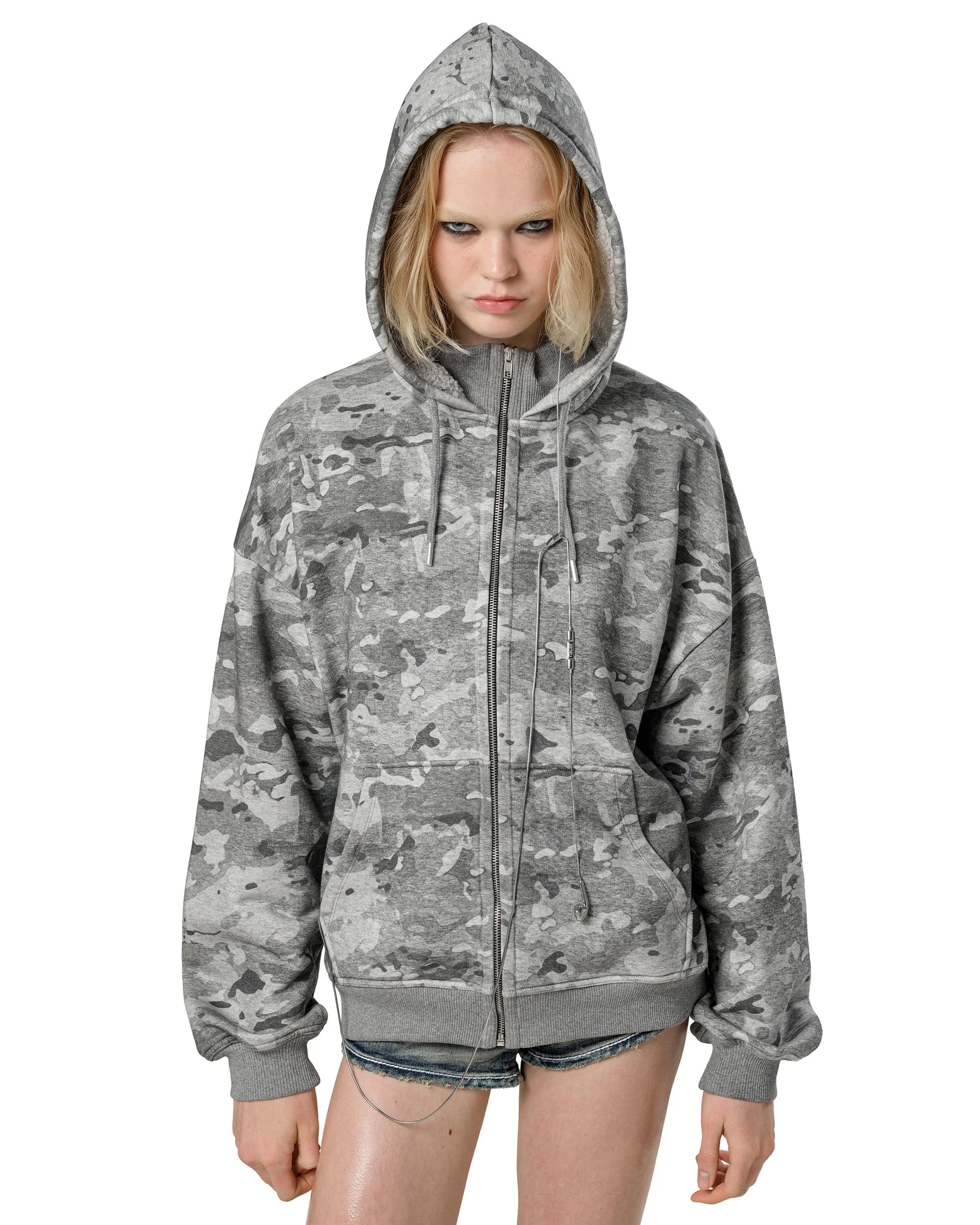 Camo Sherpa Hoodie 4