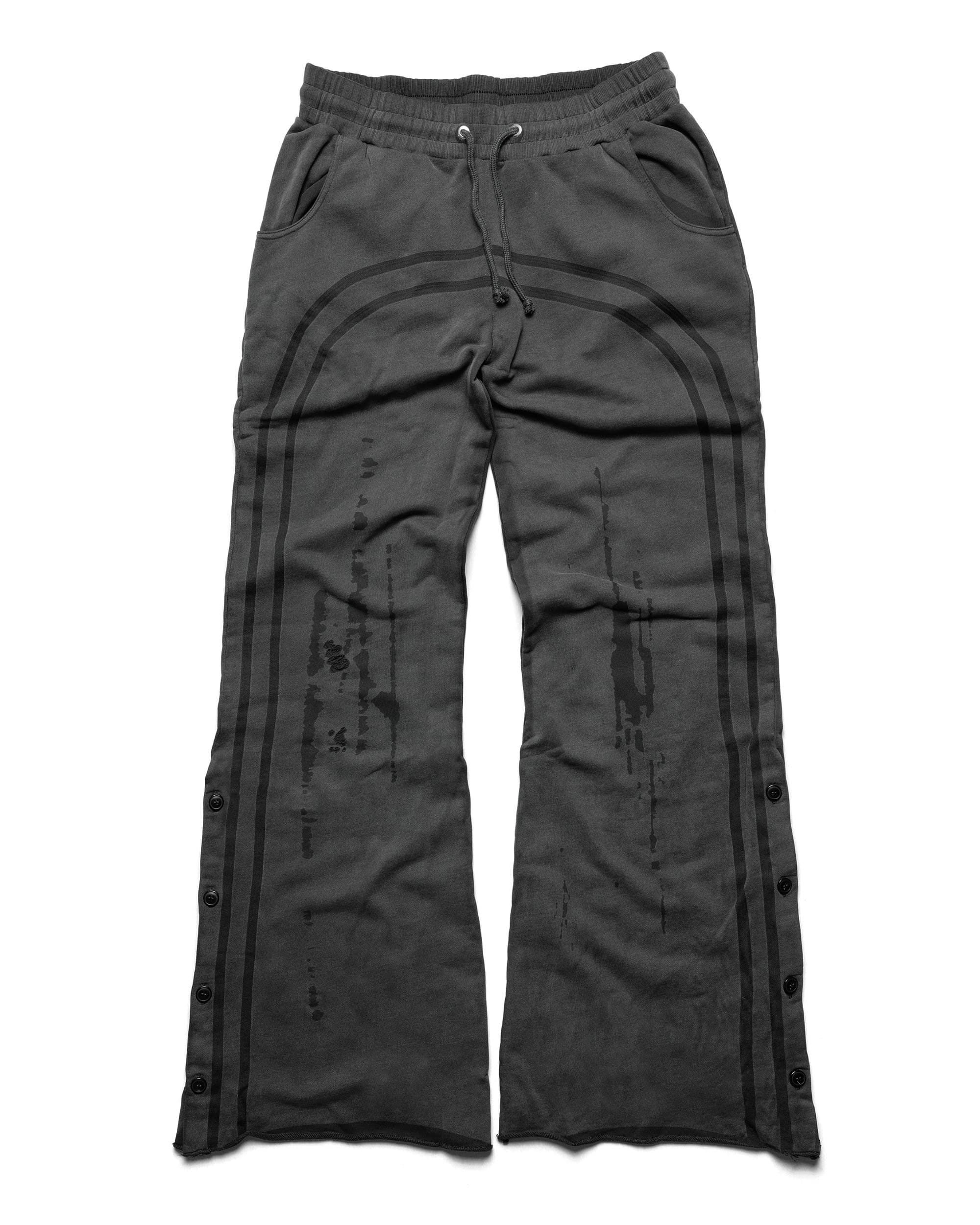 Dark Faded Track Sweatpants 2