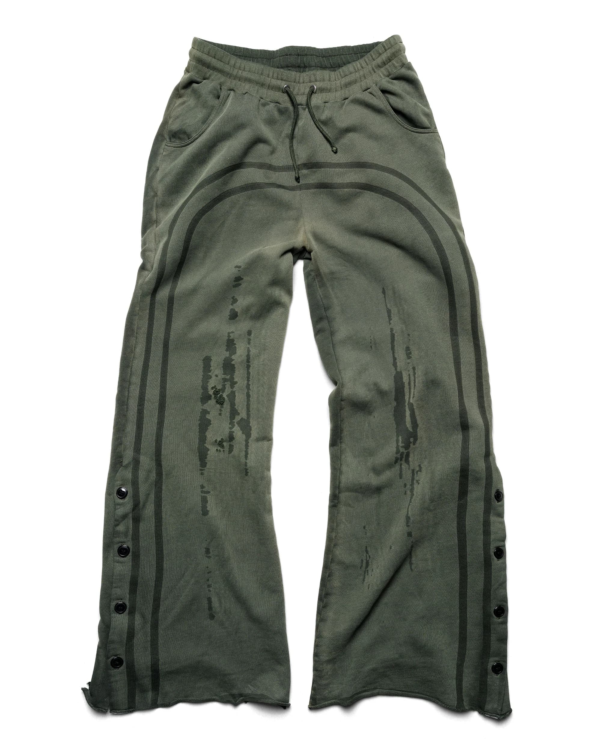 Green Faded Track Sweatpants by Racer Worldwide®