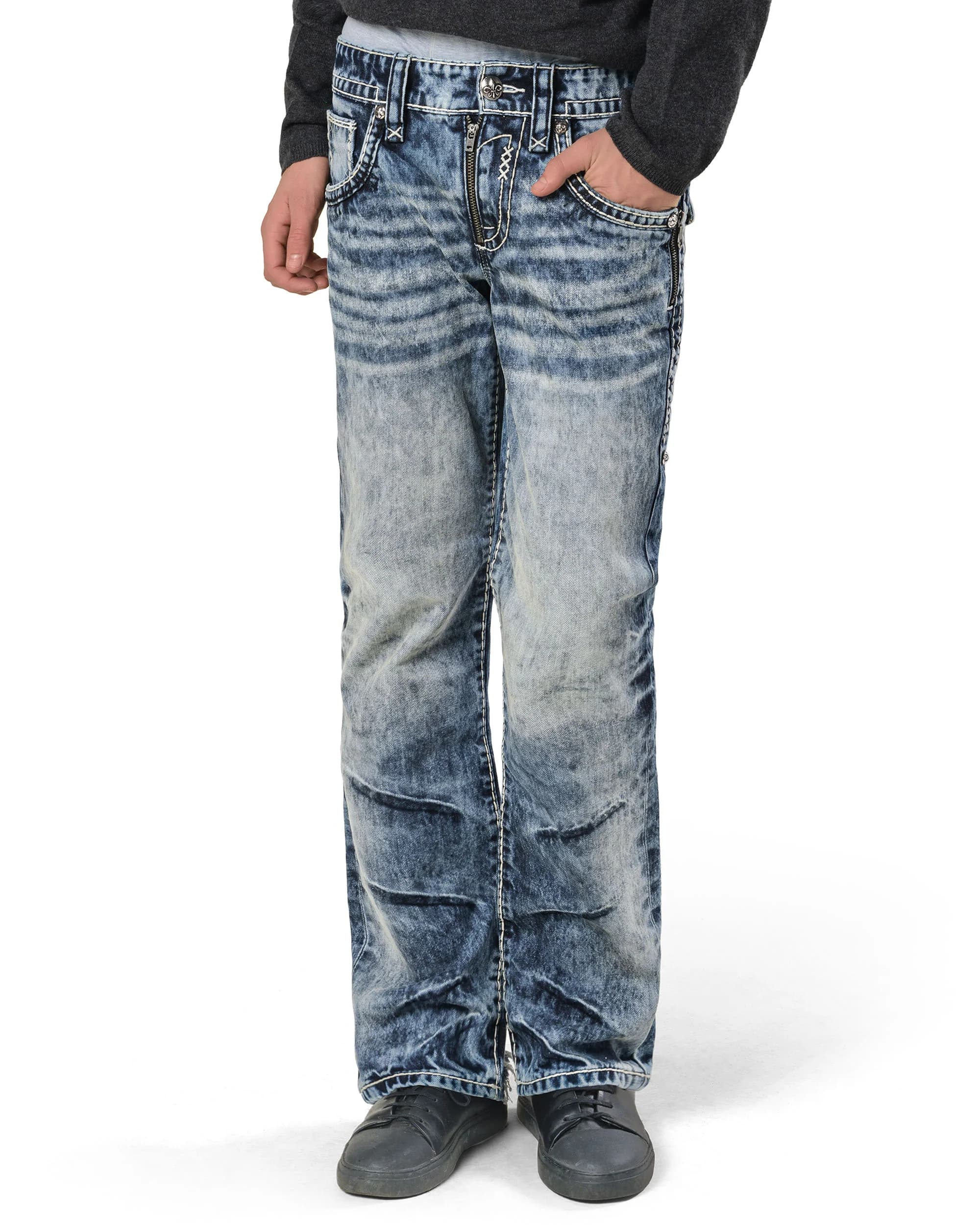Rock Revival Bleach Slim Denim 4