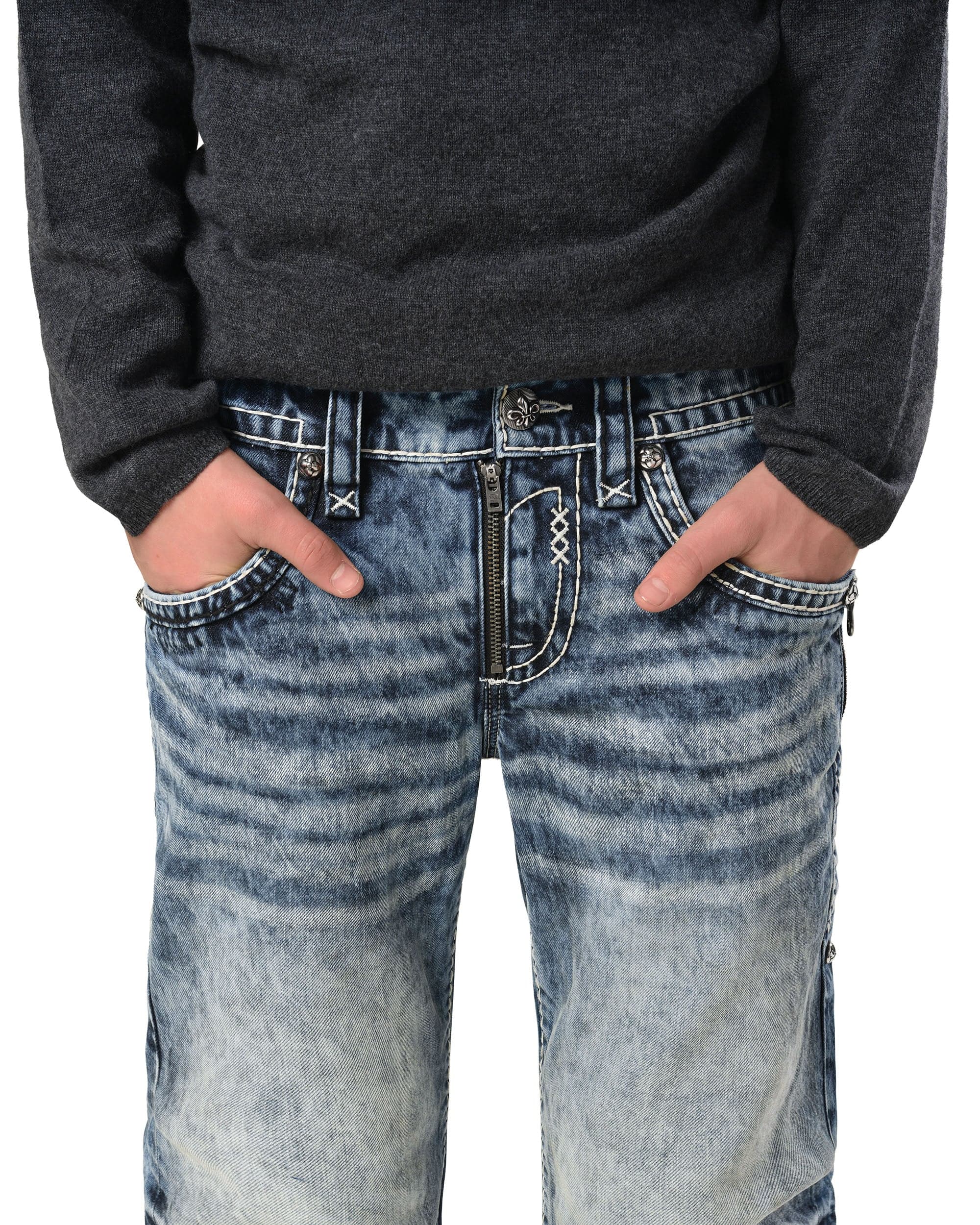 Rock Revival Bleach Slim Denim 7