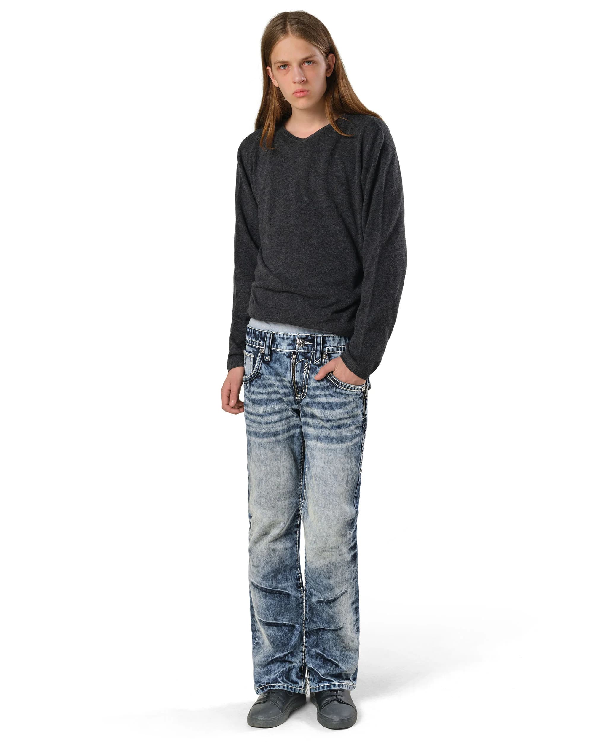 Rock Revival Bleach Slim Denim 10