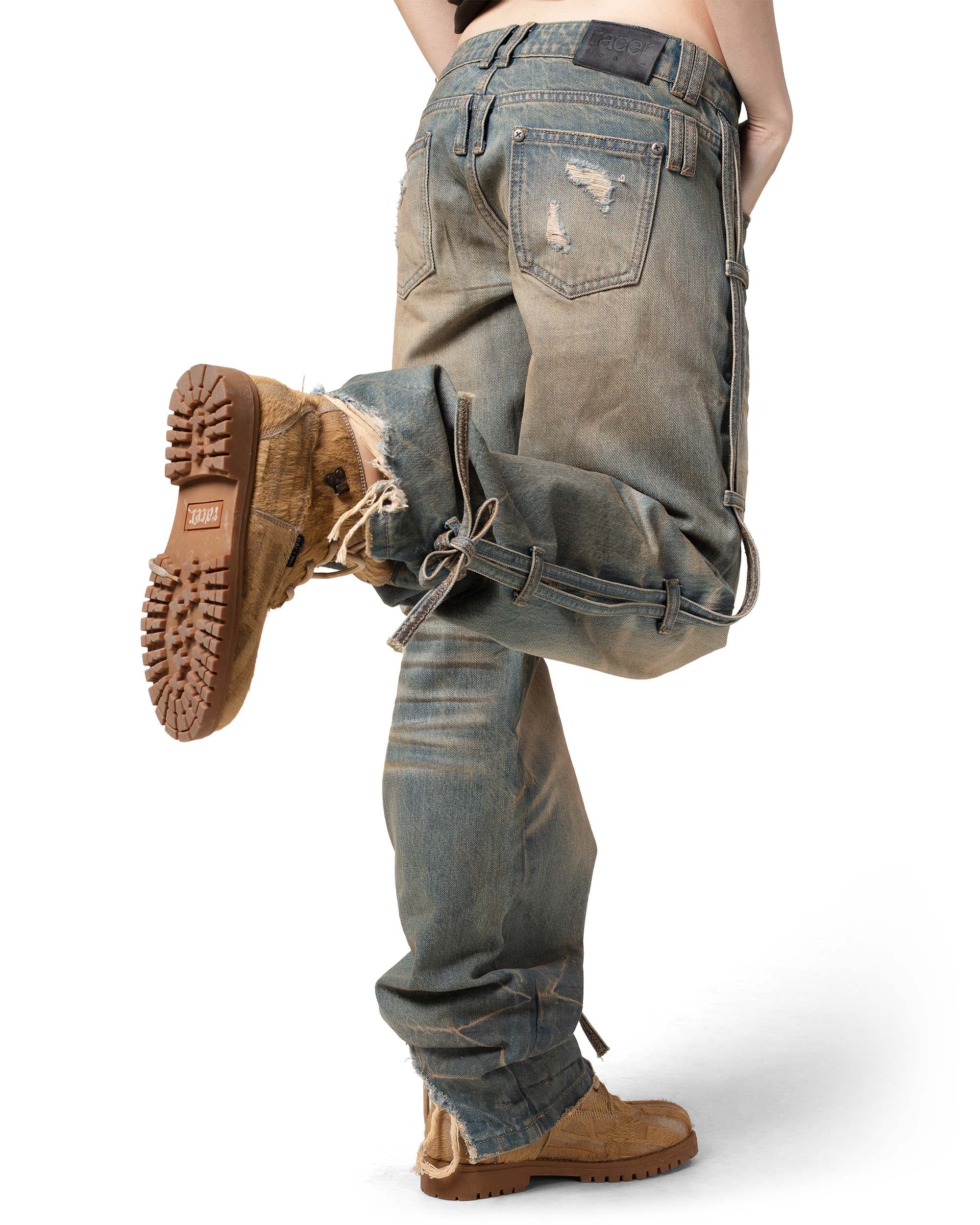 Light Blue Transformer Track Denim 8