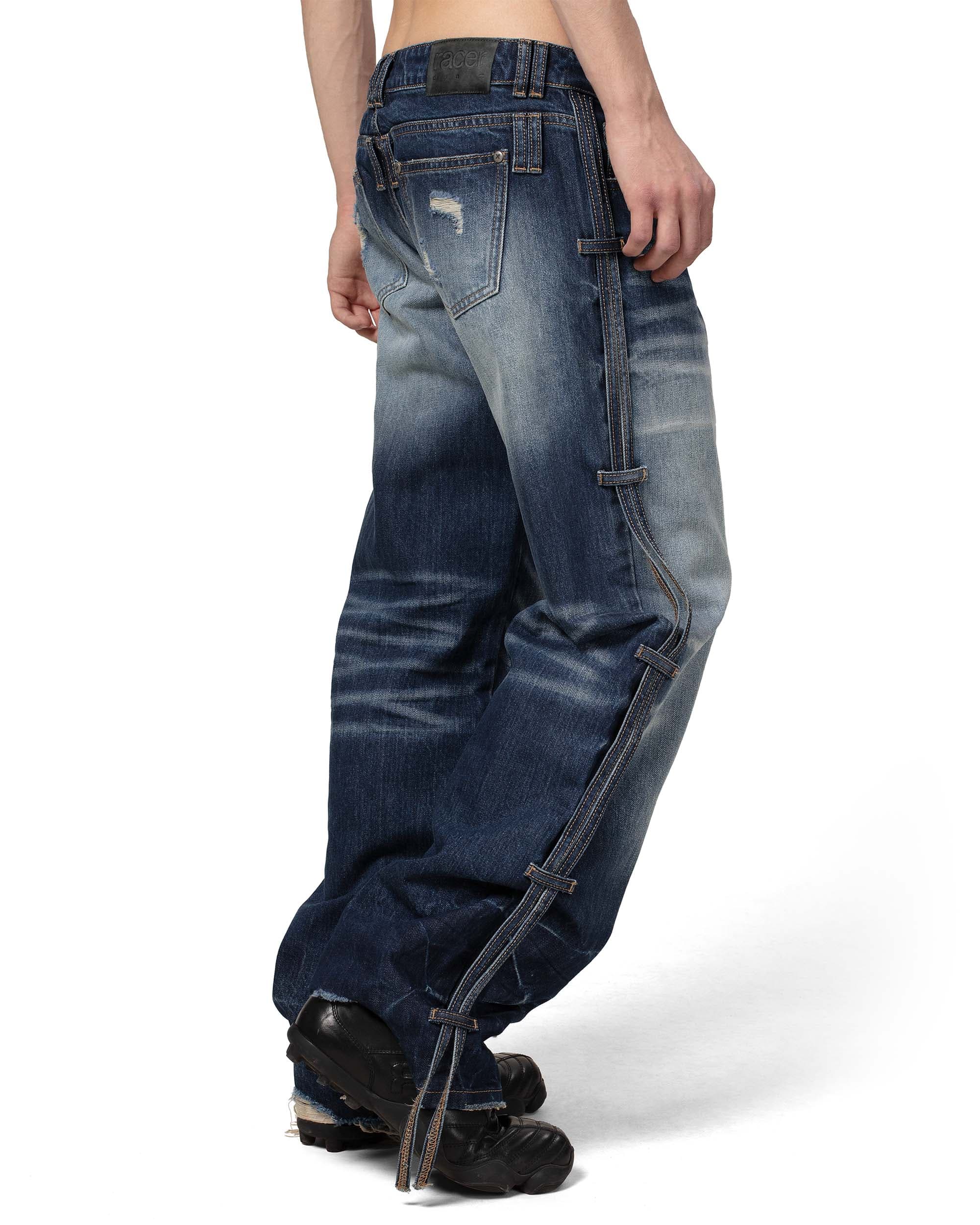 Dark Blue Transformer Track Denim by Racer Worldwide®