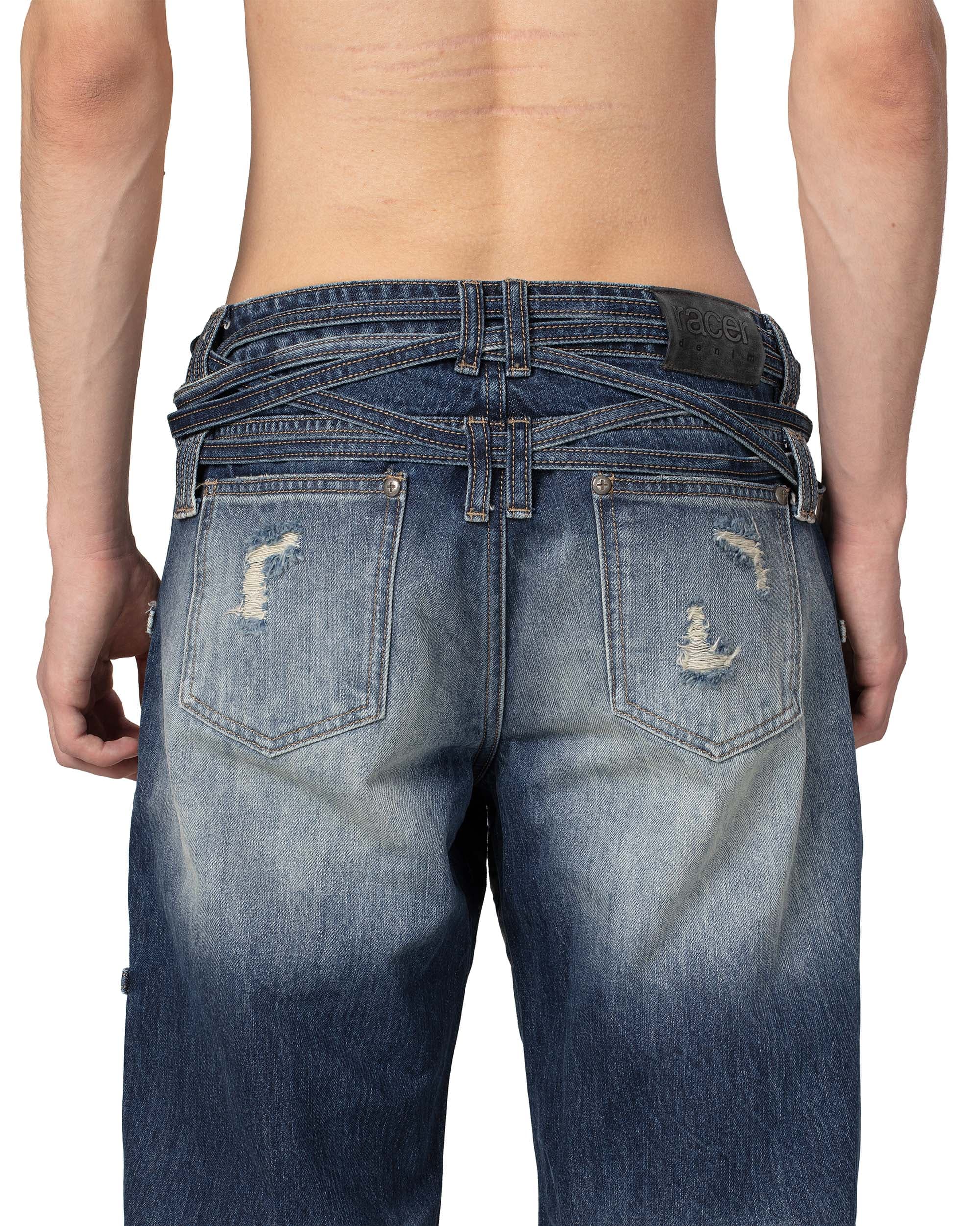 Dark Blue Transformer Track Denim 13
