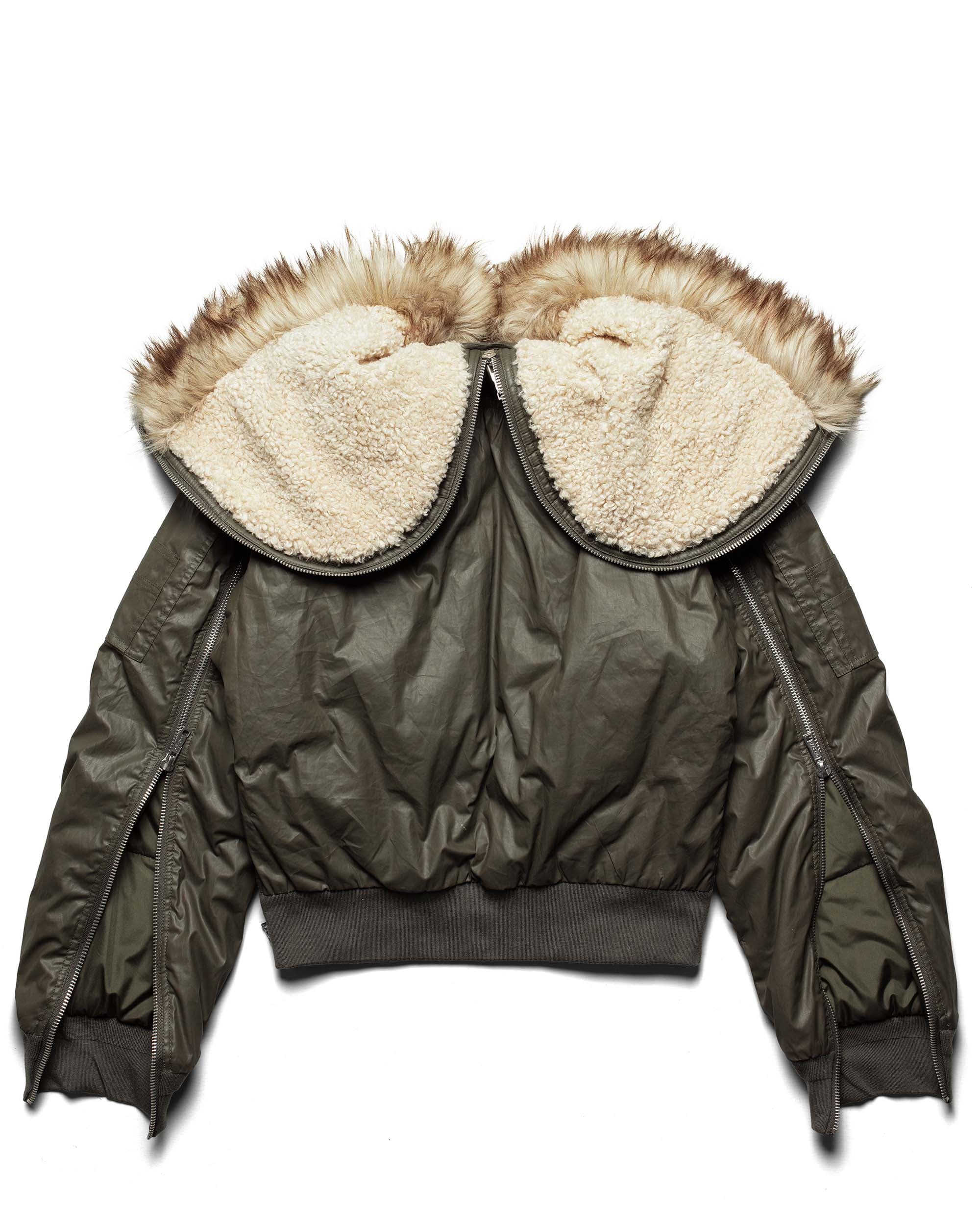 Green Waxed Aviator Bomber 3