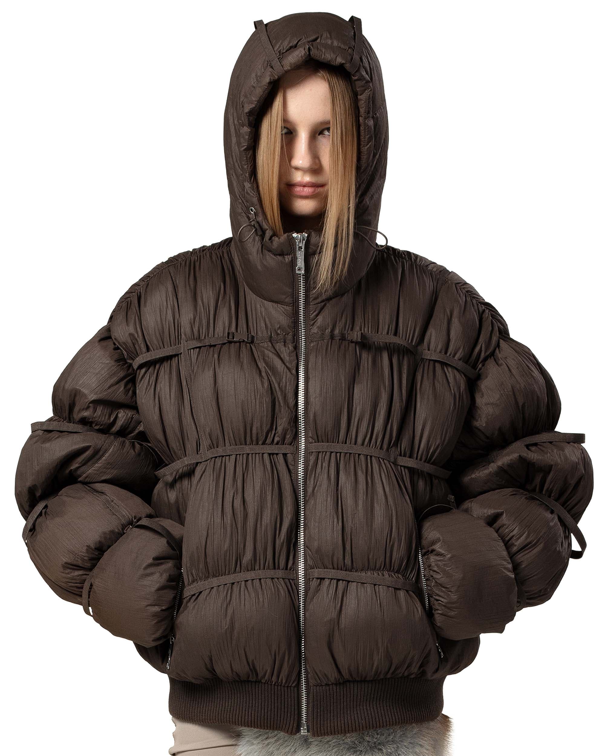 Brown Puffer Jacket X 6