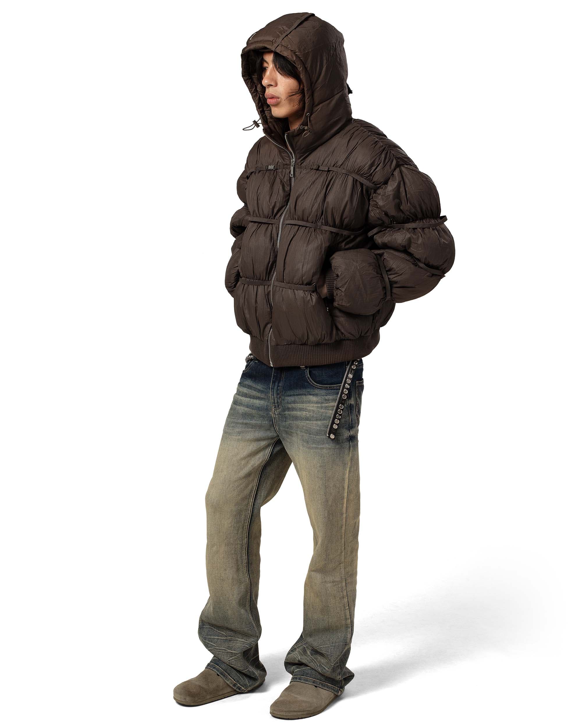 Brown Puffer Jacket X 9