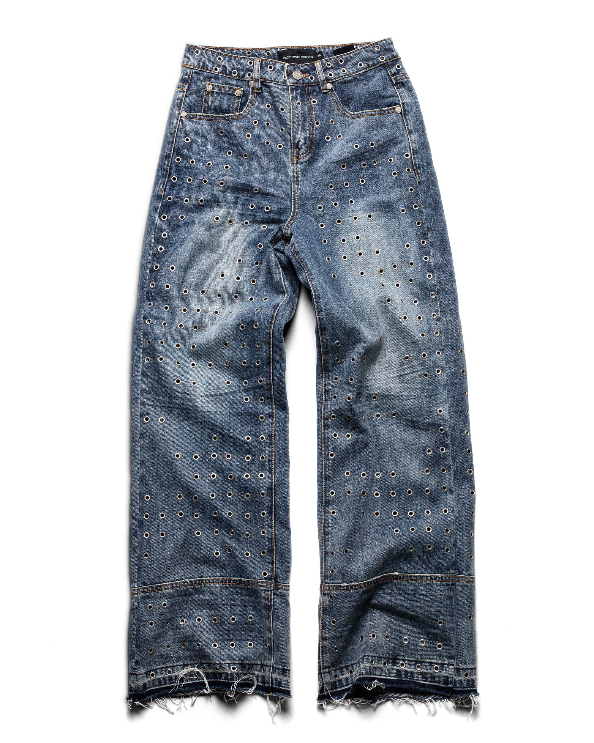 Blue Eyelet Denim by Racer Worldwide®