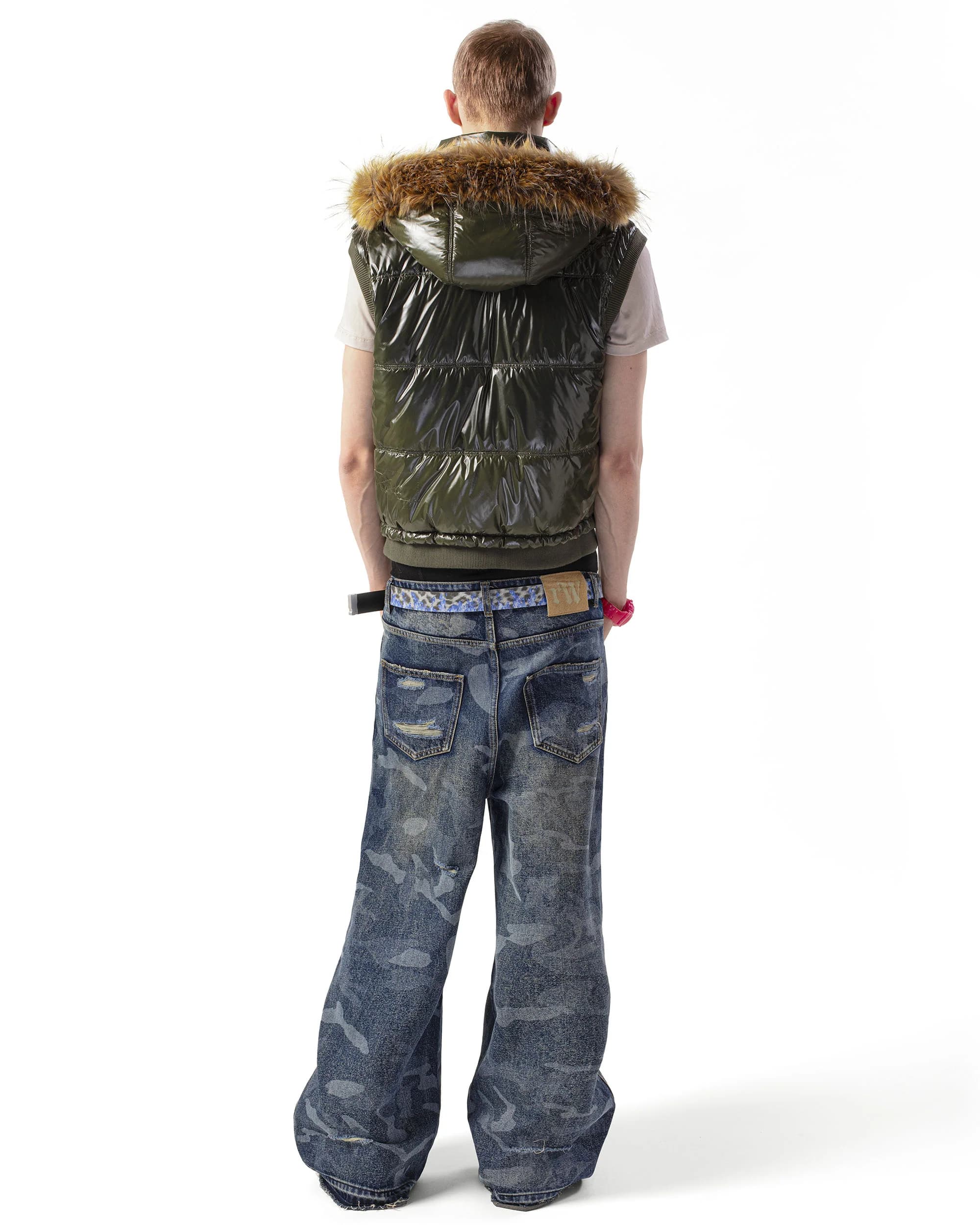 Blue Camo Engraved Denim 5