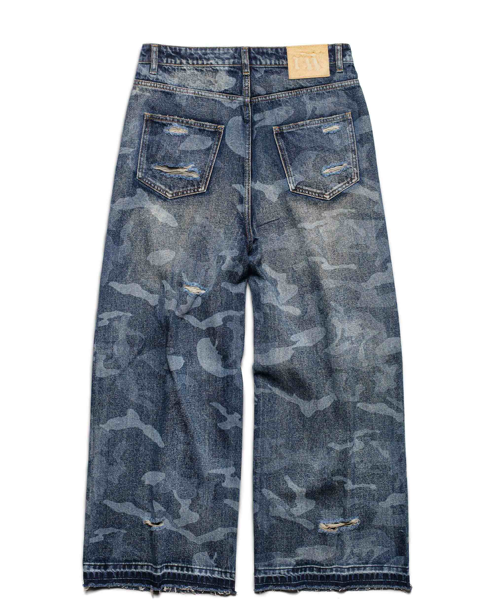 Blue Camo Engraved Denim 6