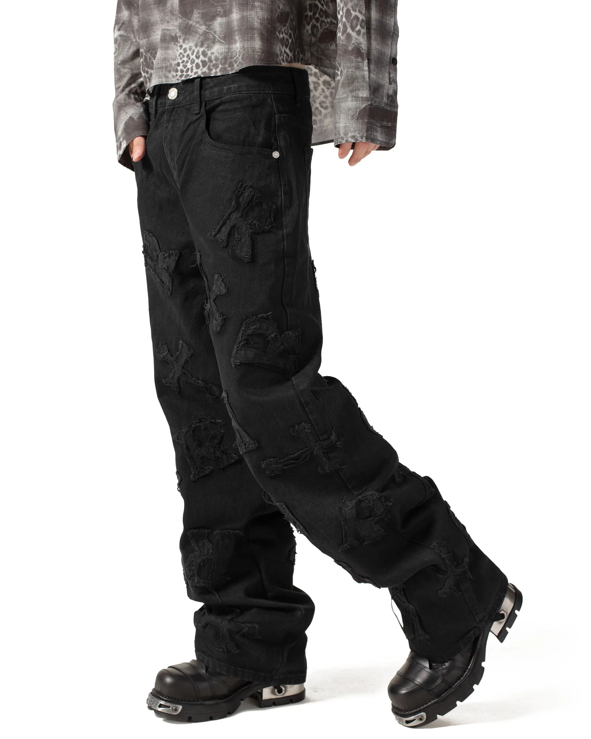 Black Patch Denim 5