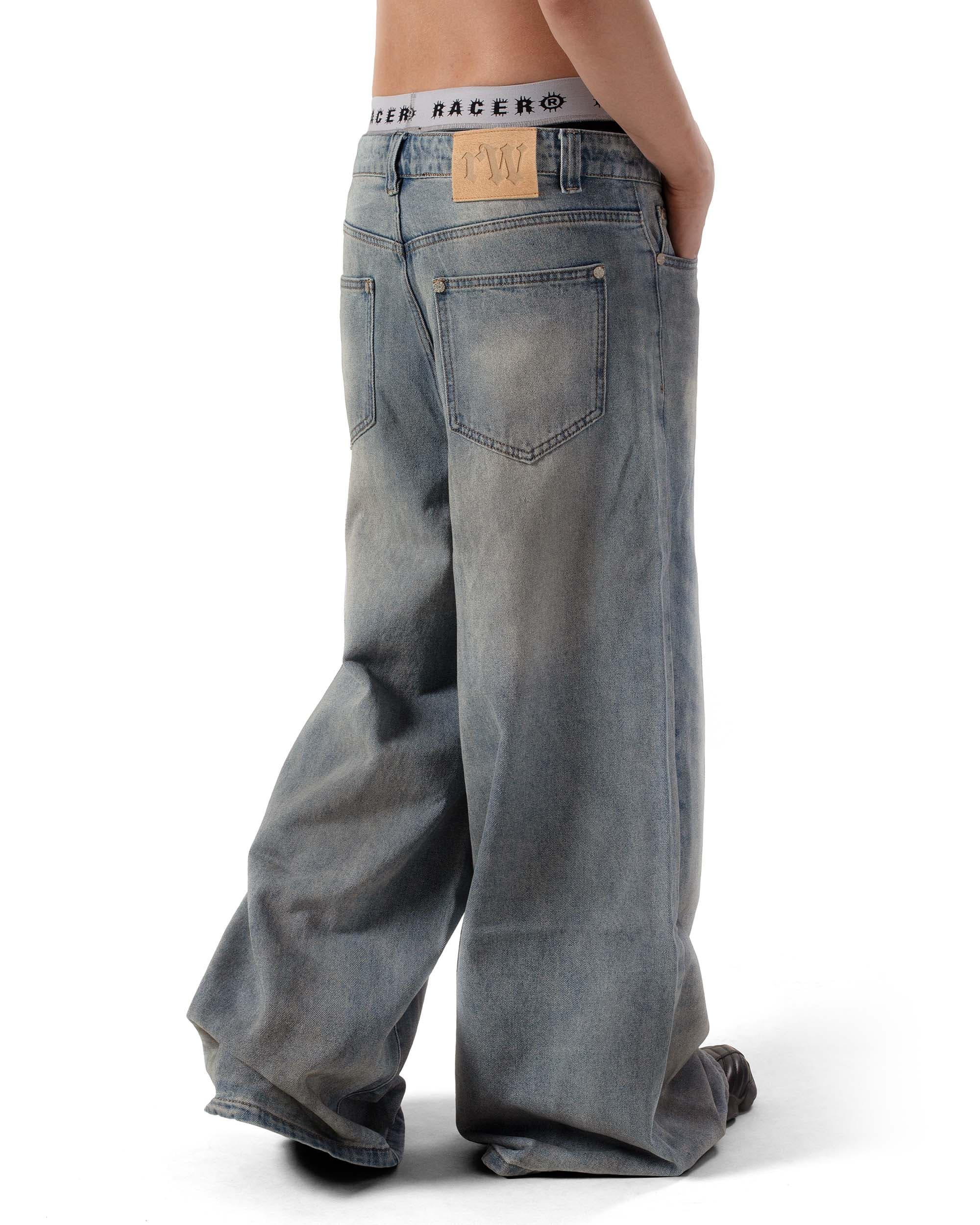 Blue Ultra Wide Jeans 2