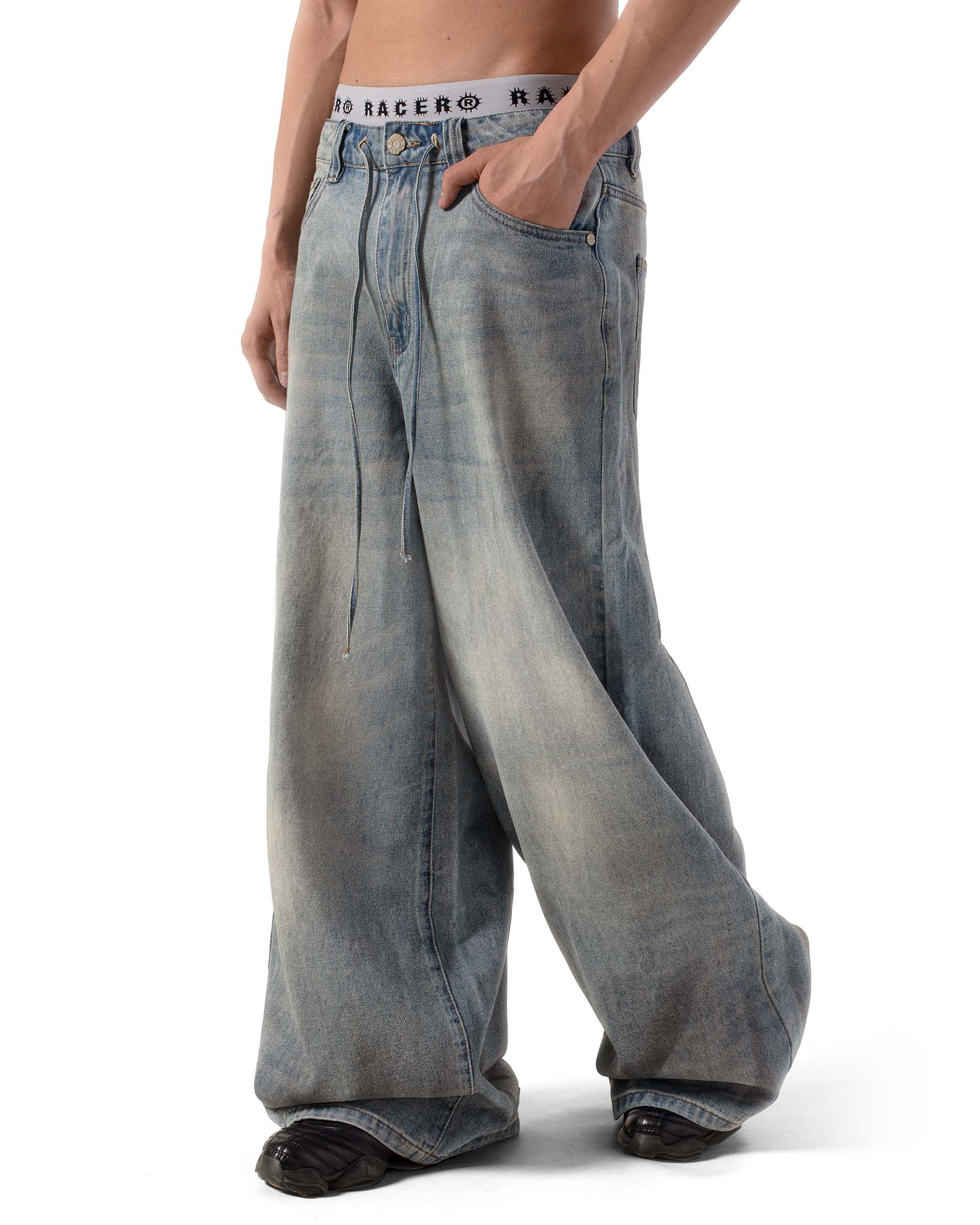Blue Ultra Wide Jeans 3