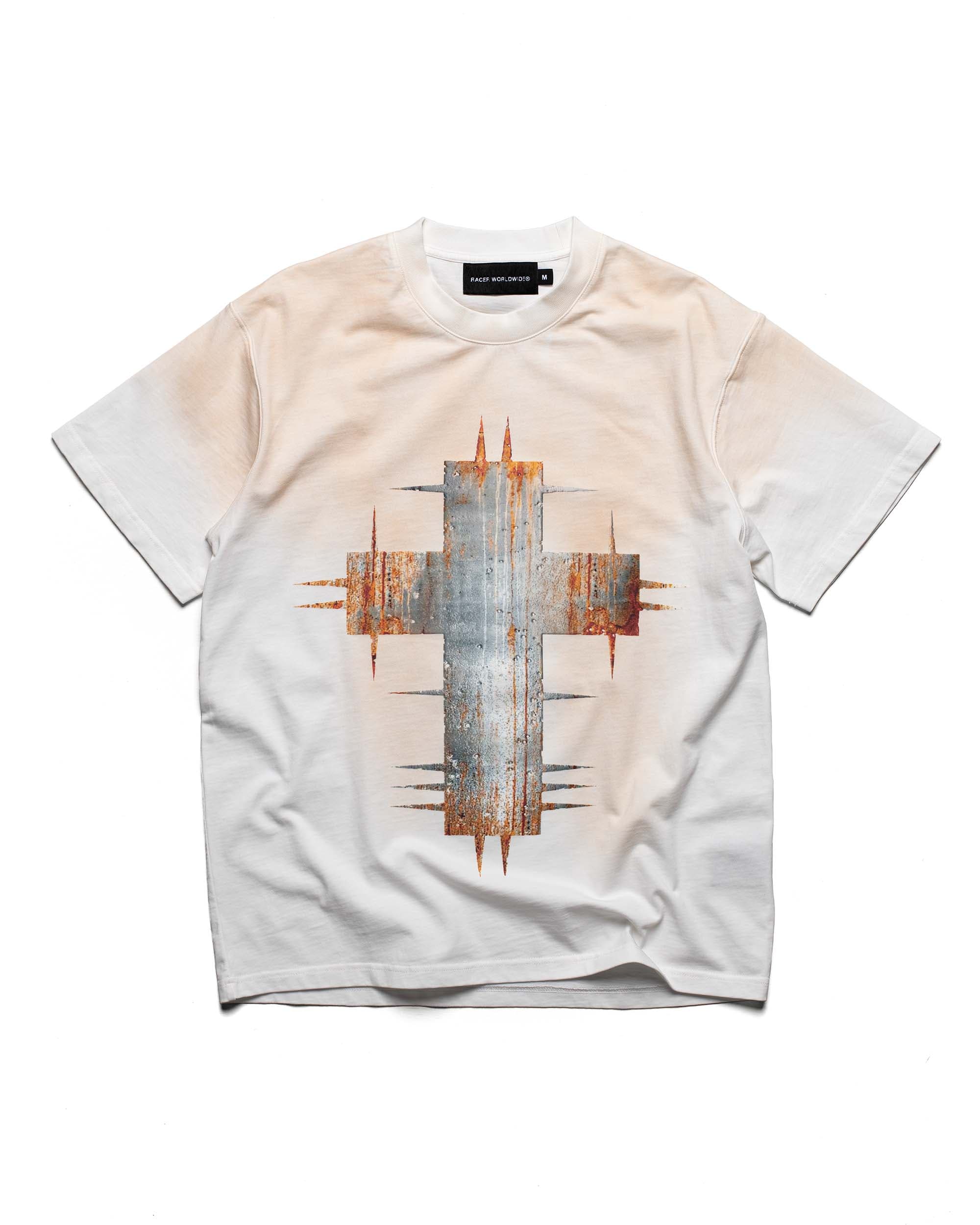 White Rust Cross T-Shirt 2