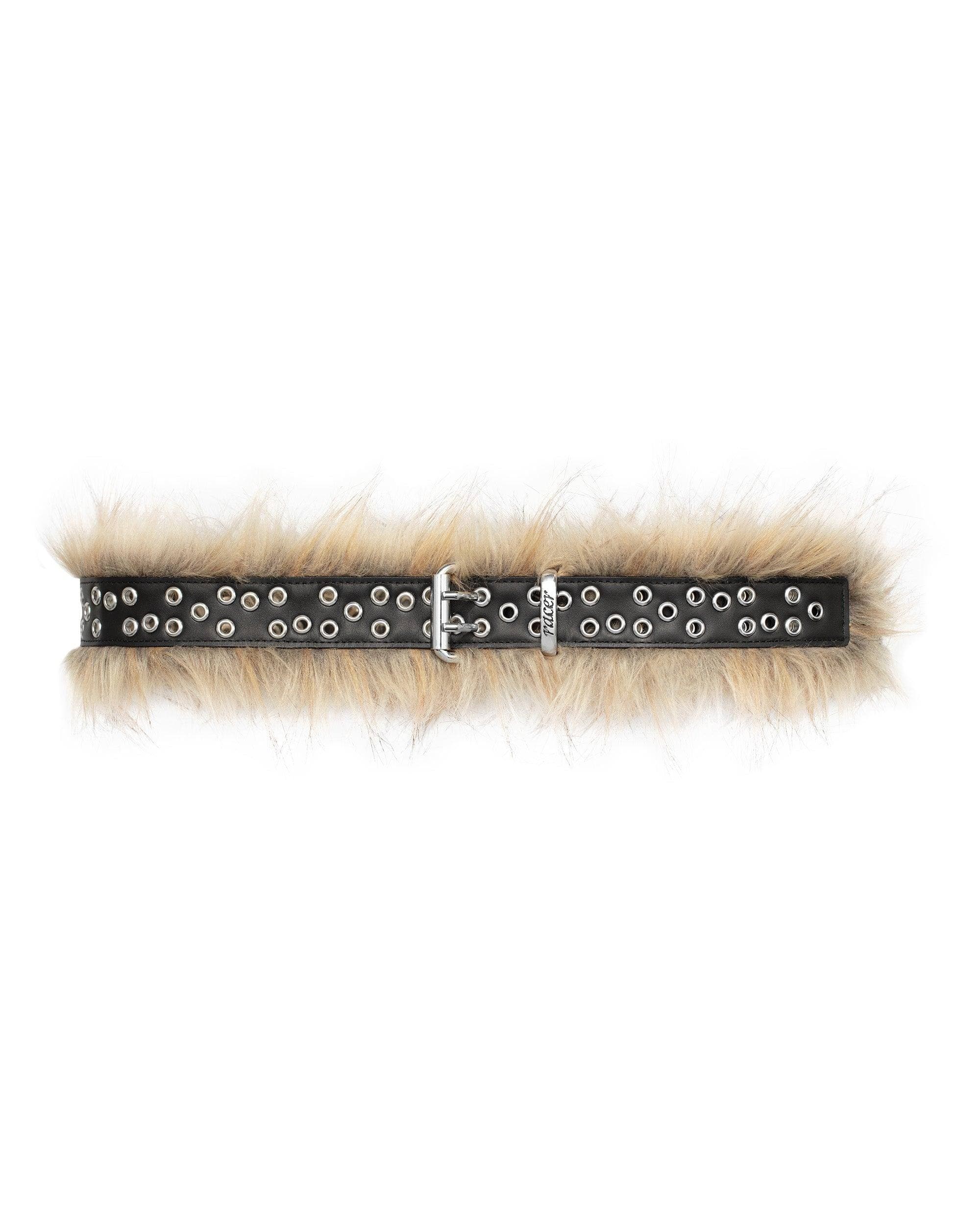 Fur Leather Belt by Racer Worldwide®