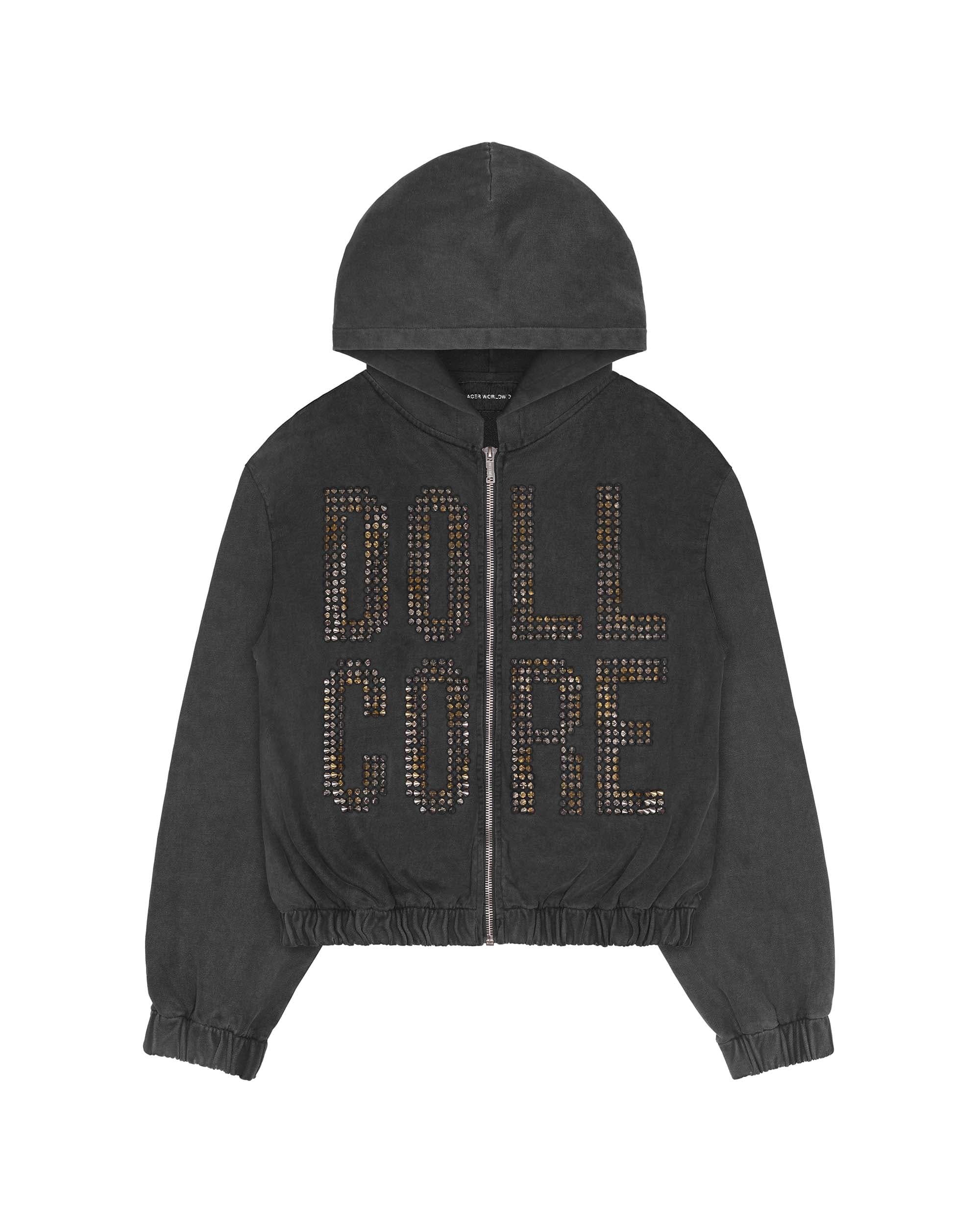 Doll Core Black Spike Hoodie 3