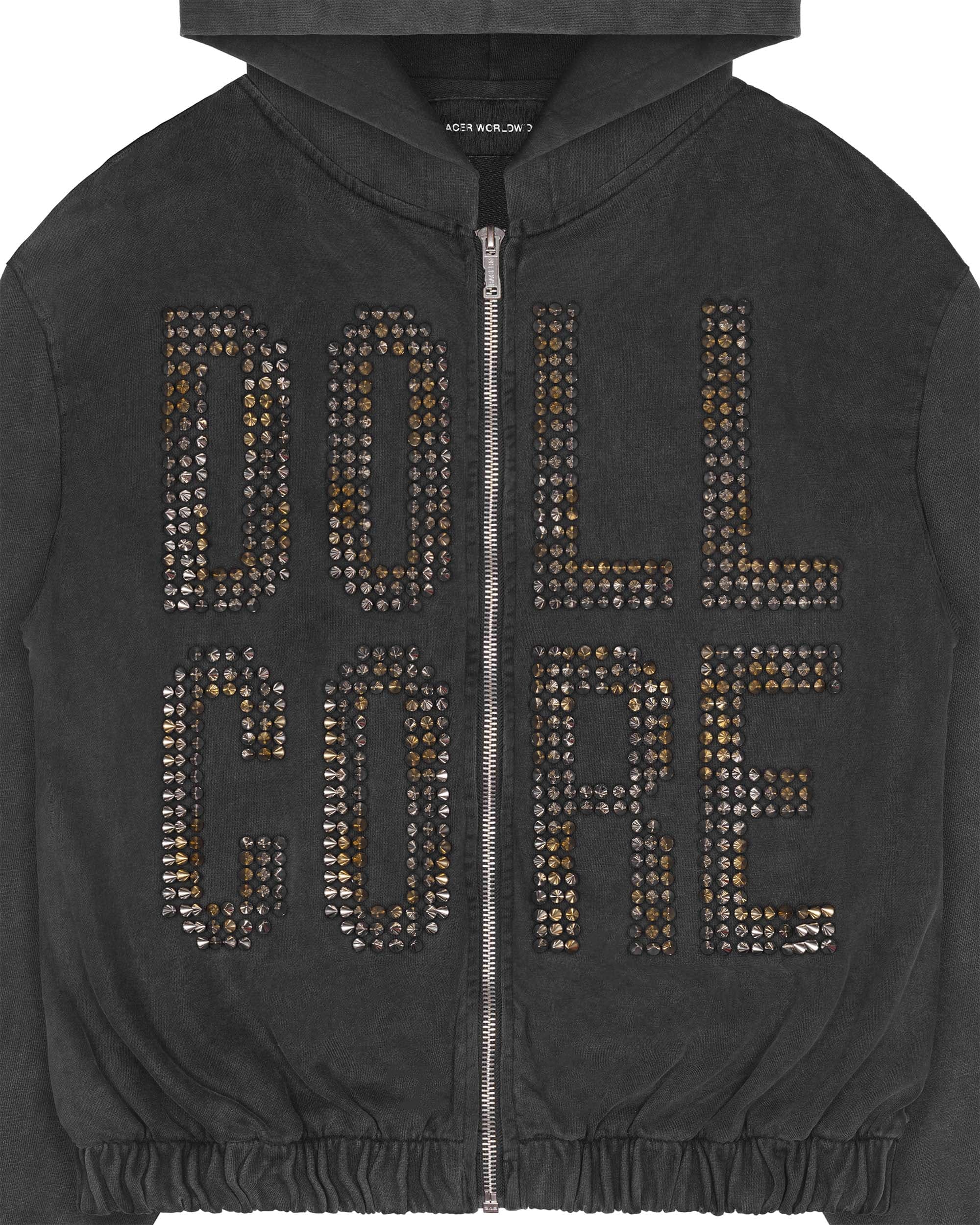 Doll Core Black Spike Hoodie 6