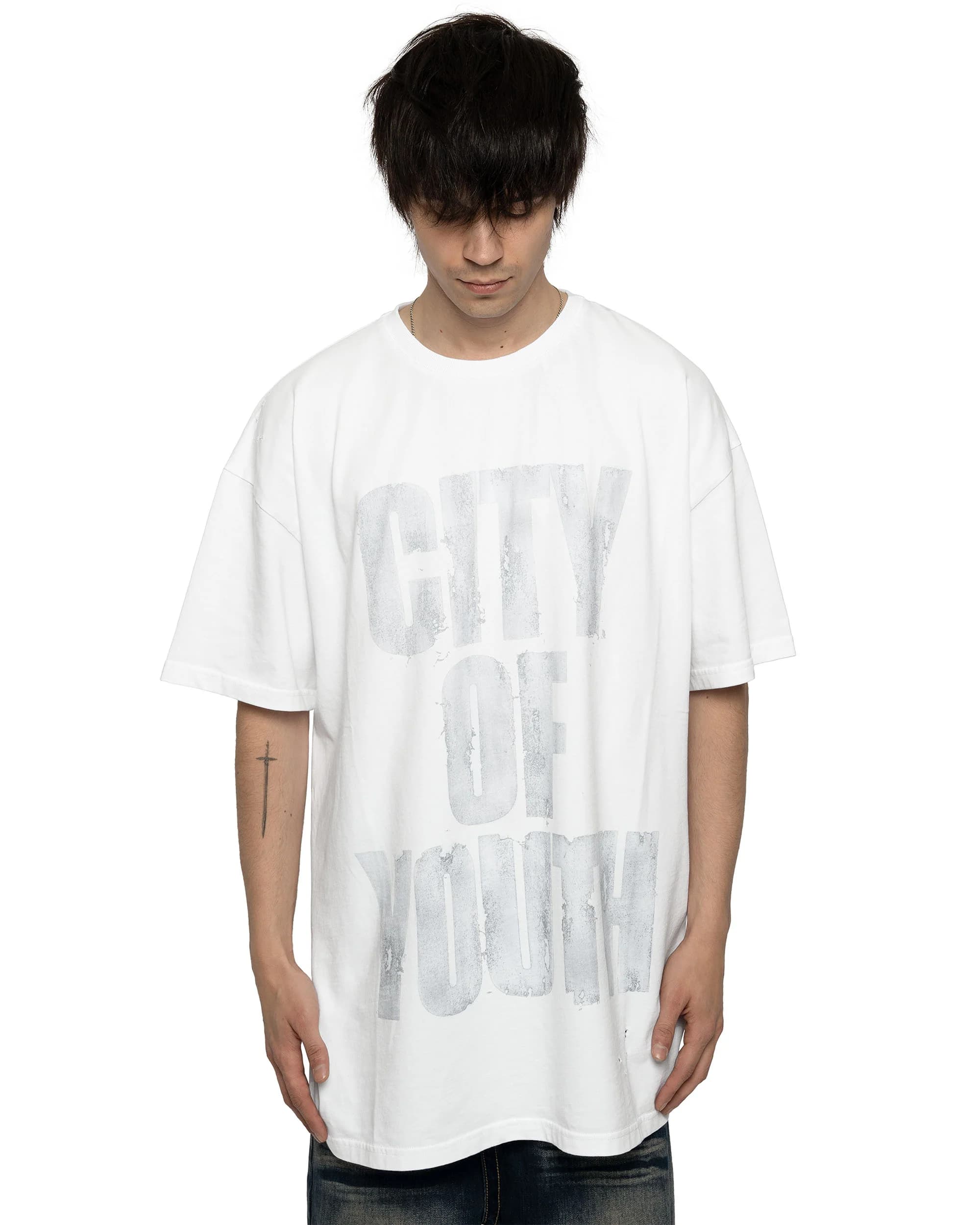 White Oversized T-Shirt by Racer Worldwide®