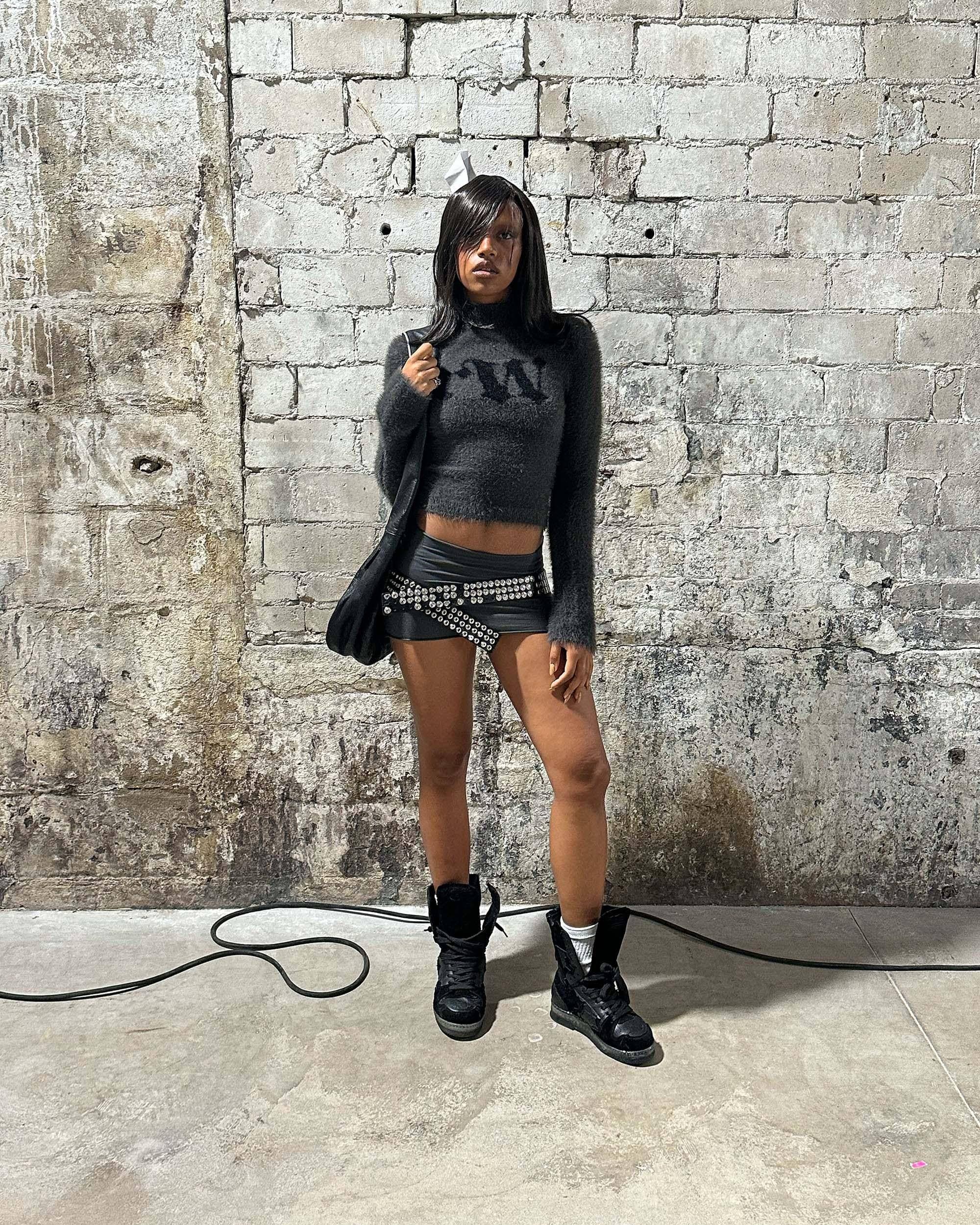 Black Button Belt 5