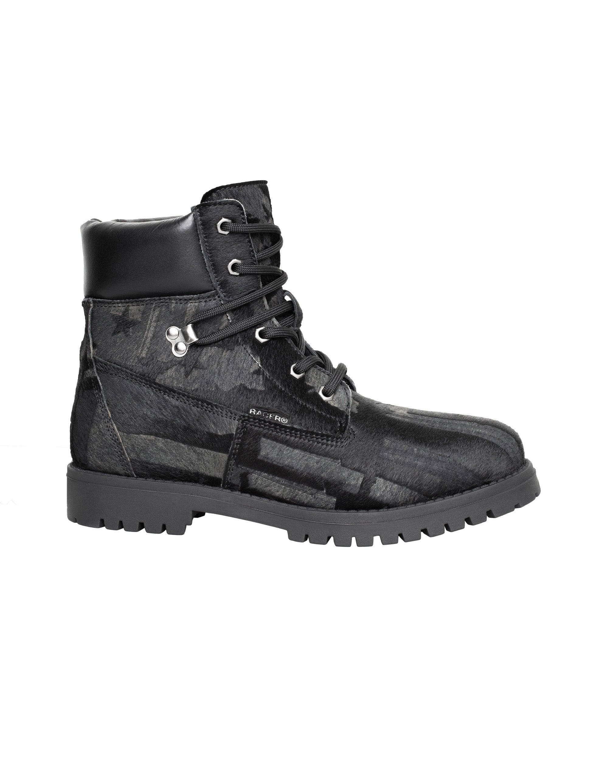 Black Pony Utility Boots by Racer Worldwide®