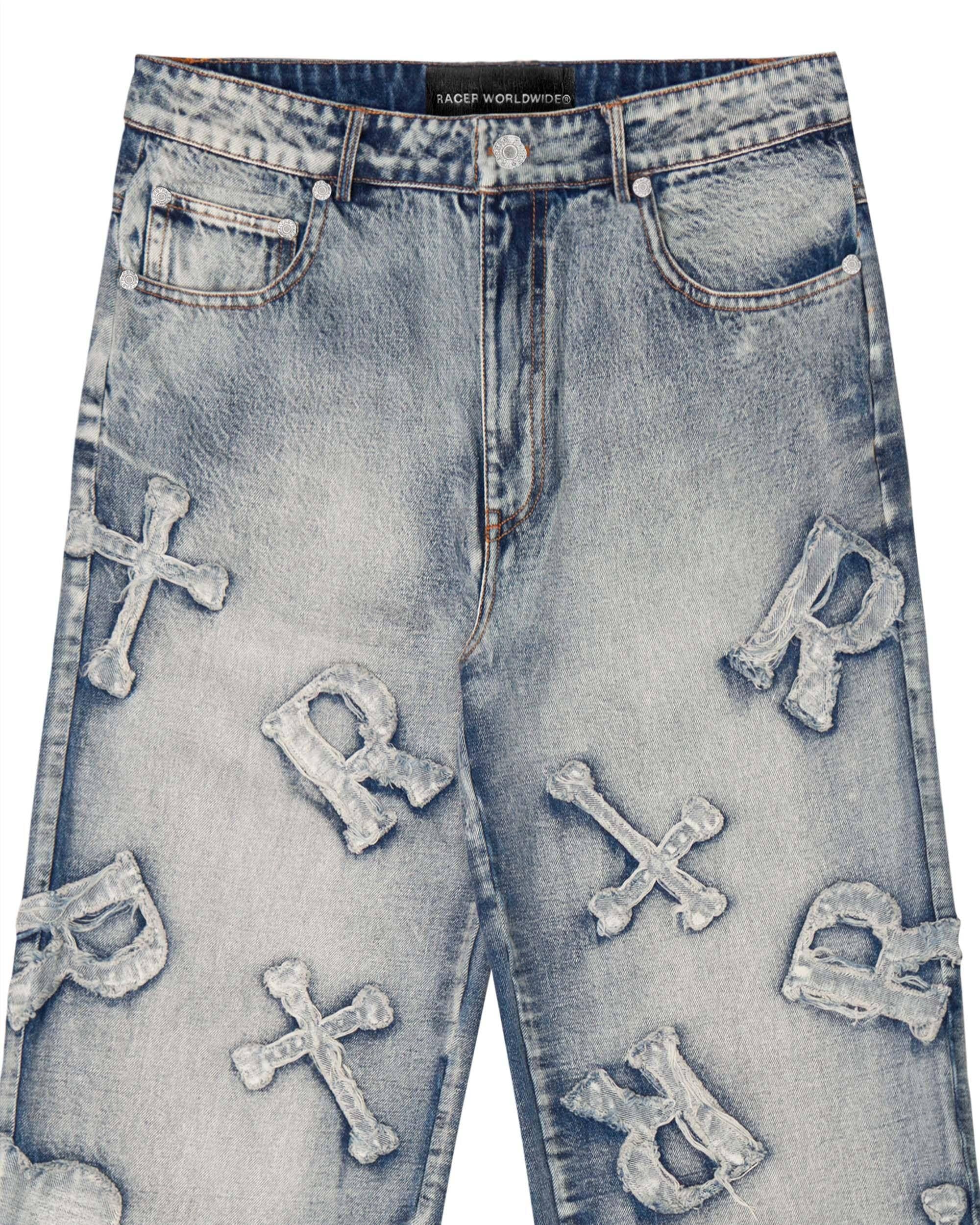 Washed Ice Patch Jeans by Racer Worldwide®