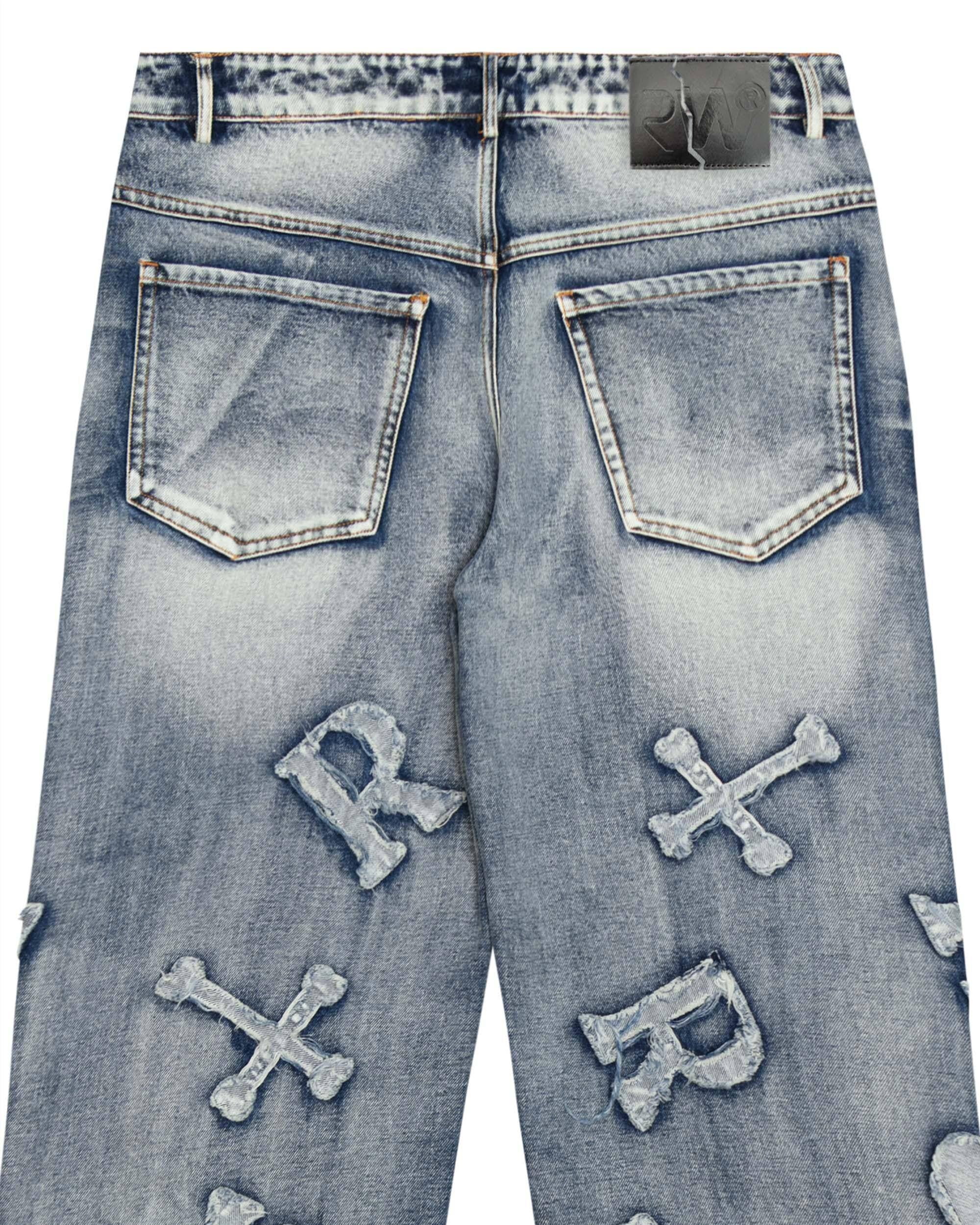 Washed Ice Patch Jeans by Racer Worldwide®