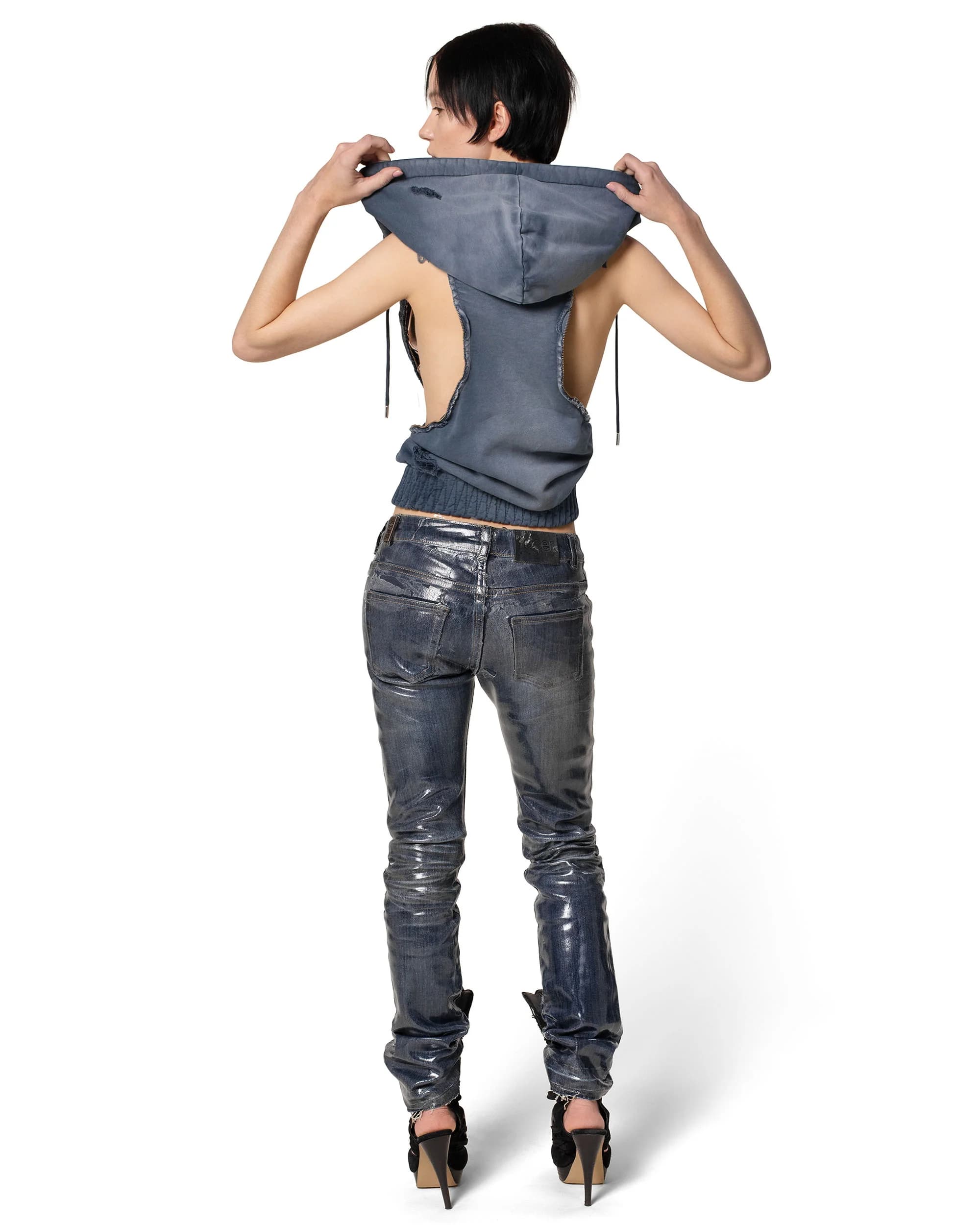 Waxed Slim Gloss Denim by Racer Worldwide®