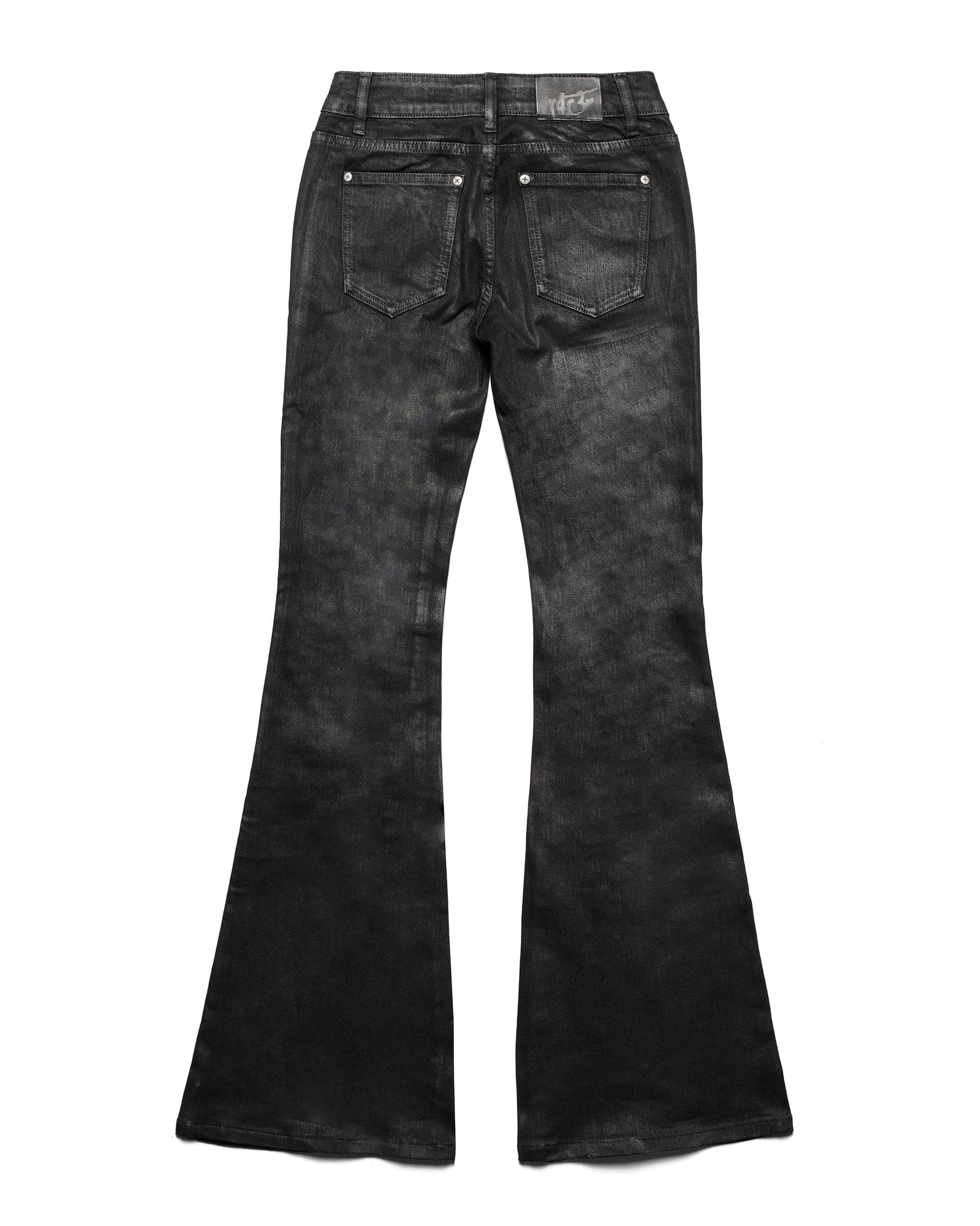 Black Waxed Spike Denim 8