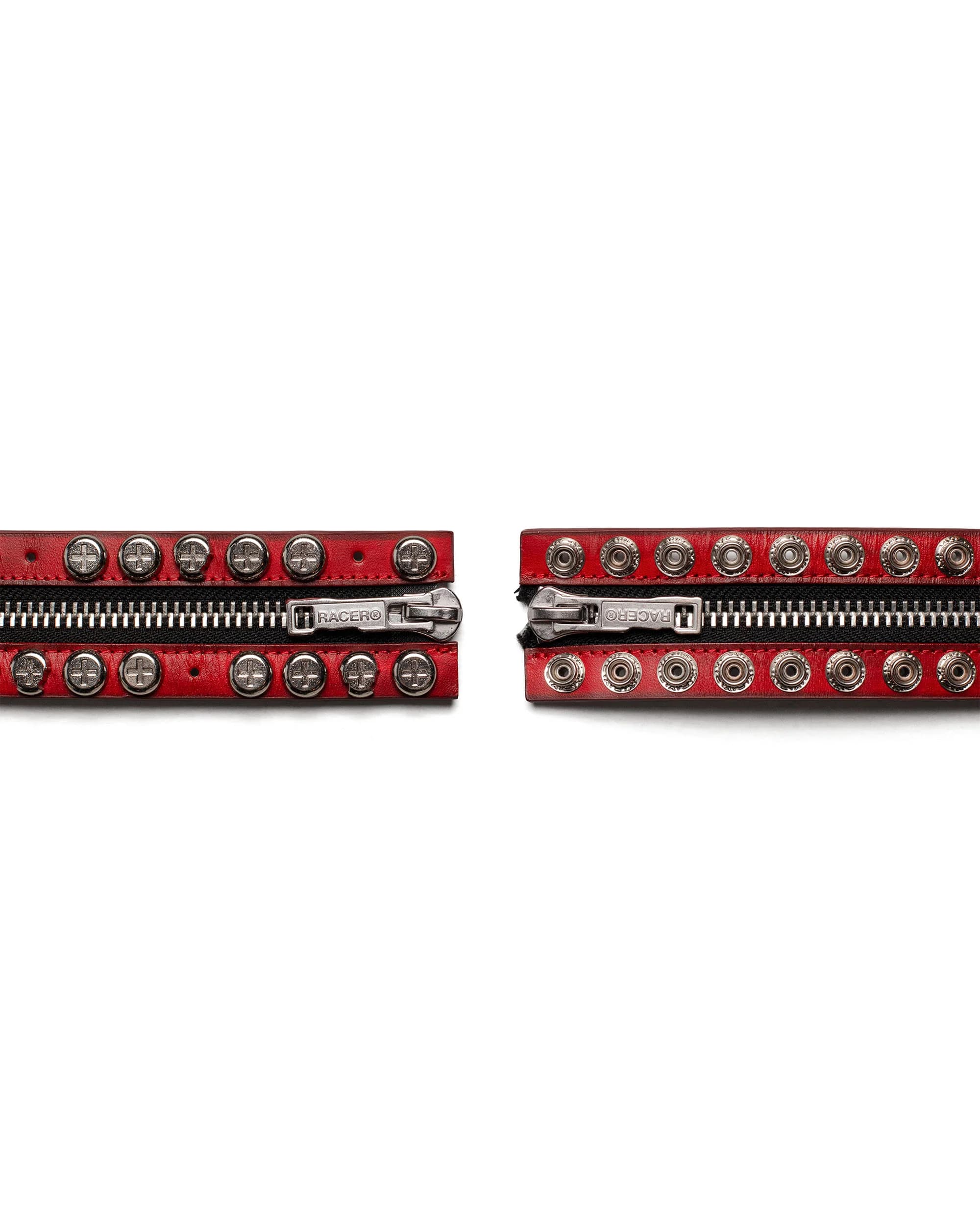 Red Split Button Belt 5