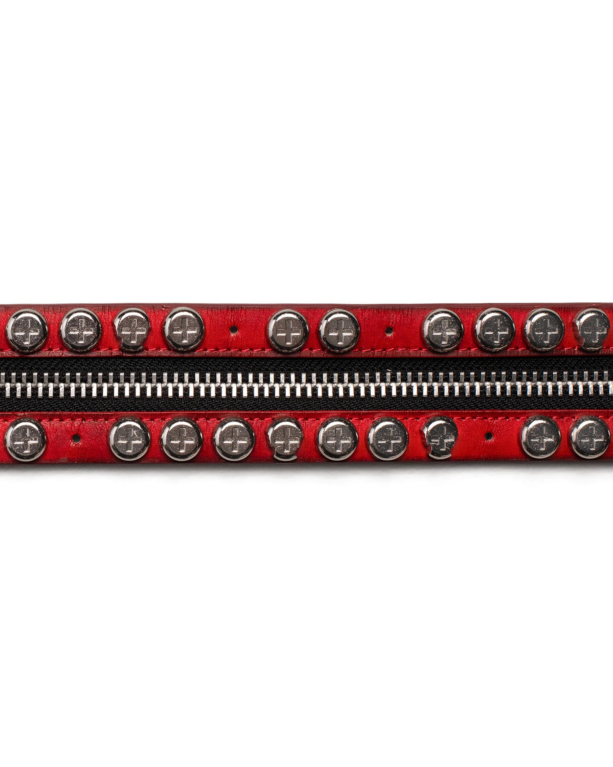 Red Split Button Belt 6