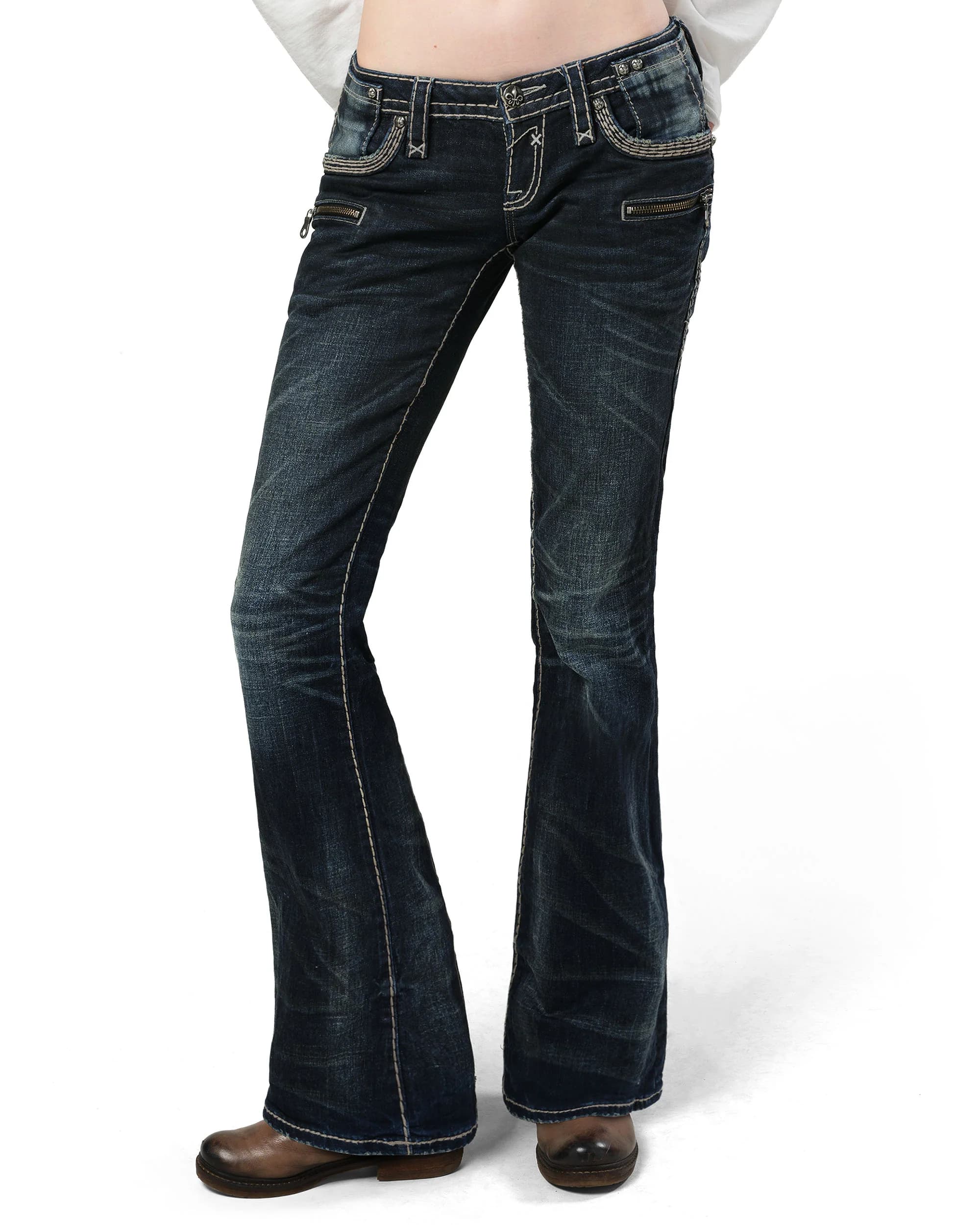 Rock Revival Women's Coated Bootcut Denim by Racer Worldwide®