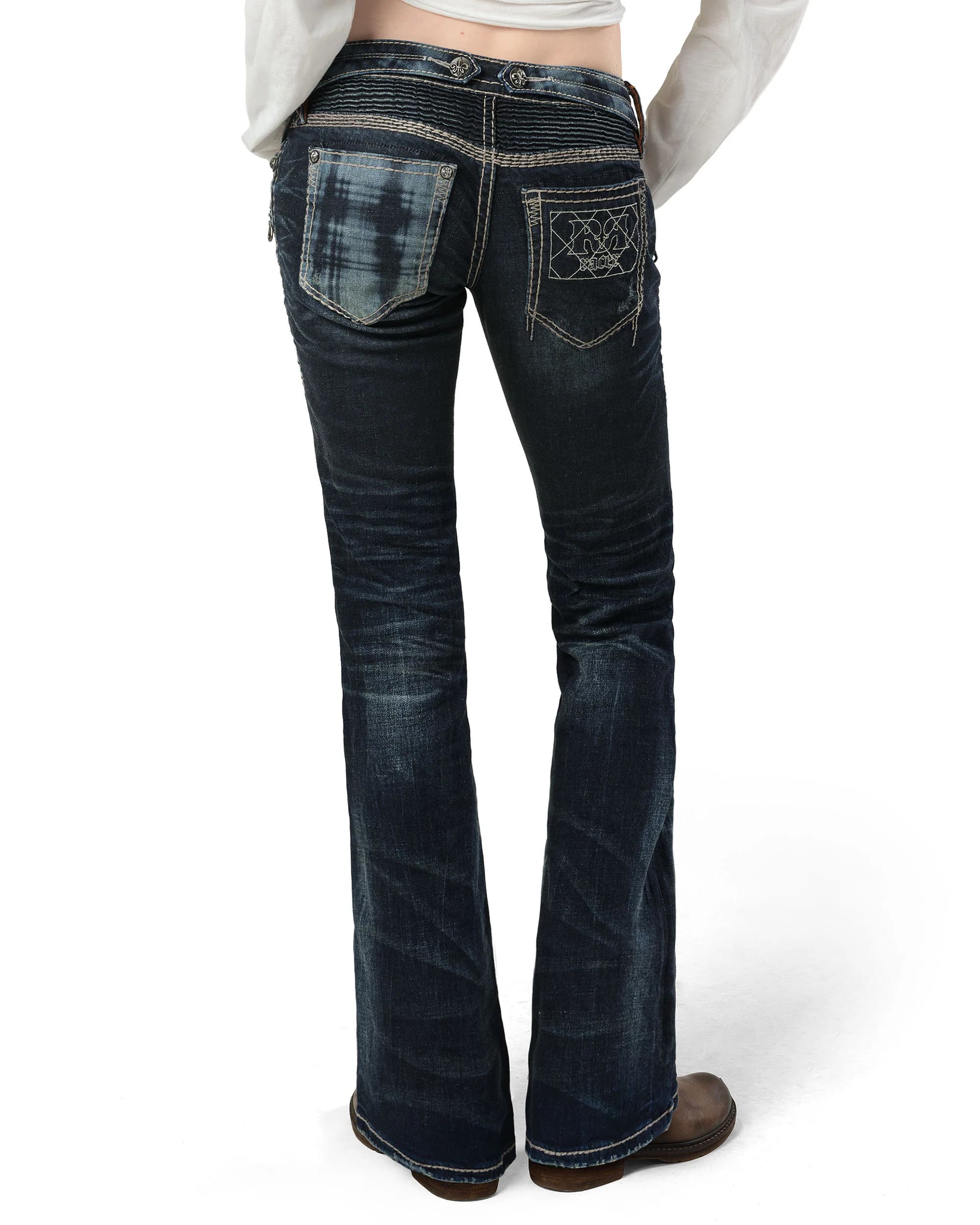Rock Revival Women's Coated Bootcut Denim 4