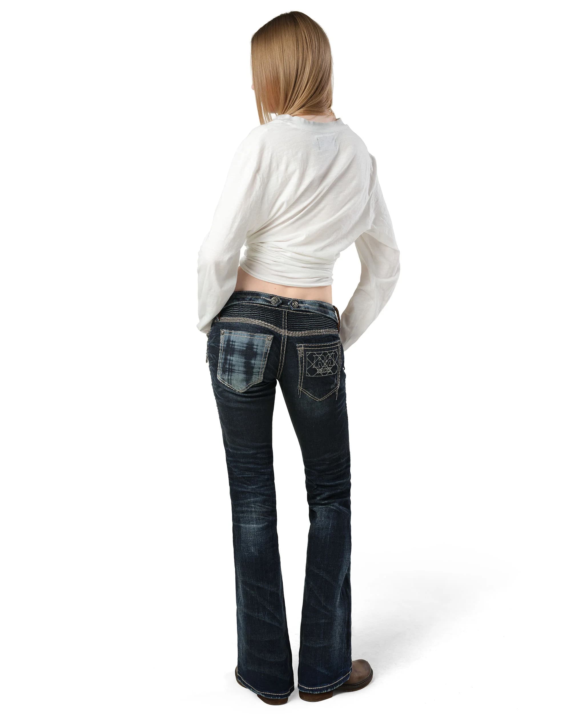Rock Revival Women's Coated Bootcut Denim 10