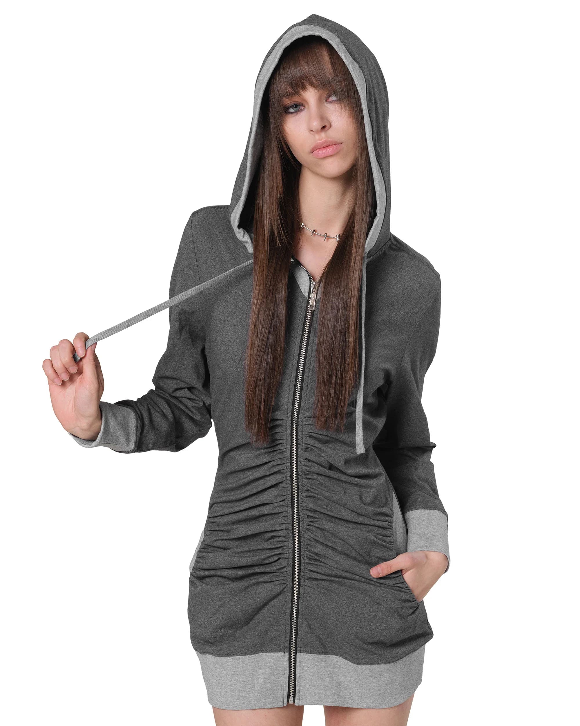 Ruched Hoodie by Racer Worldwide®