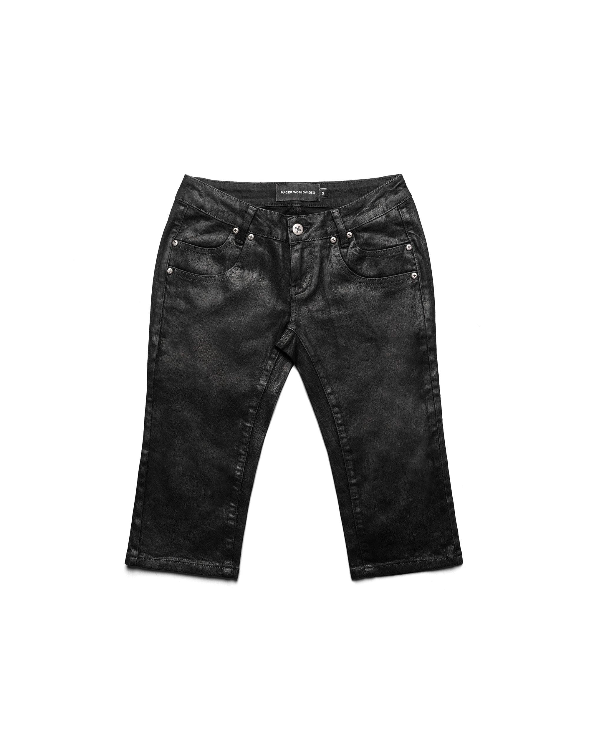 Waxed Denim Curve Capri 3