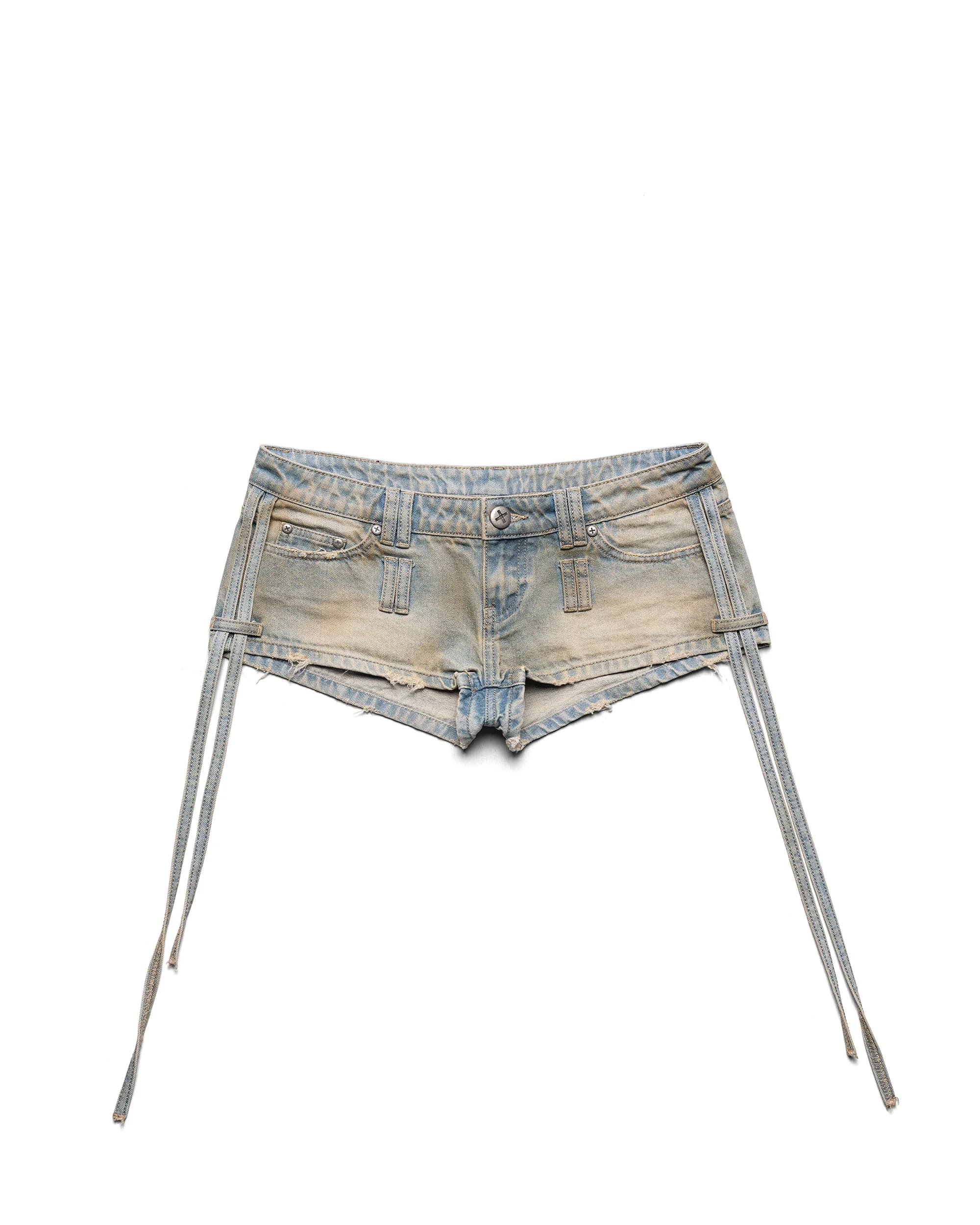 Micro Denim Transformer Shorts 8