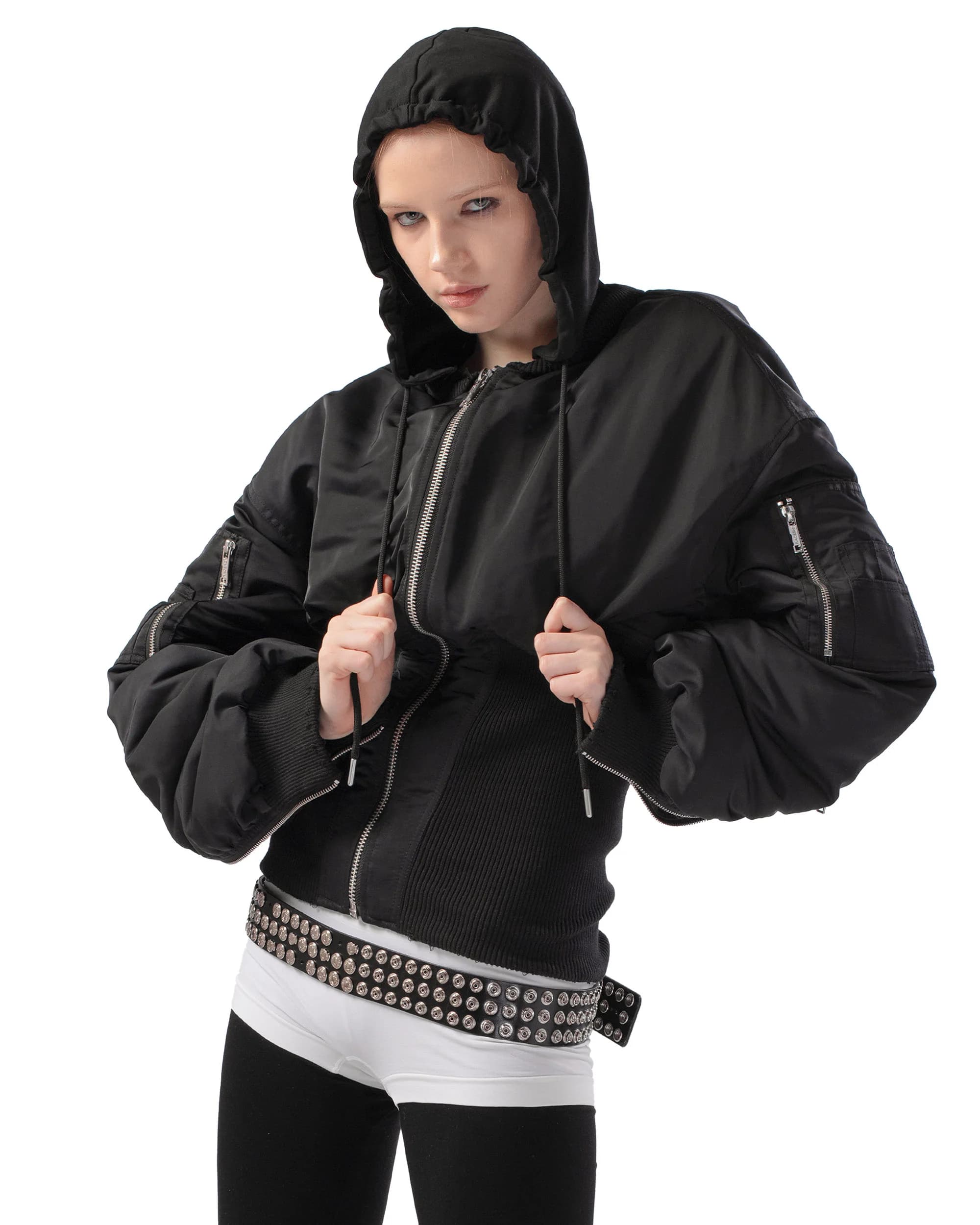 Black Fitted Bomber by Racer Worldwide®