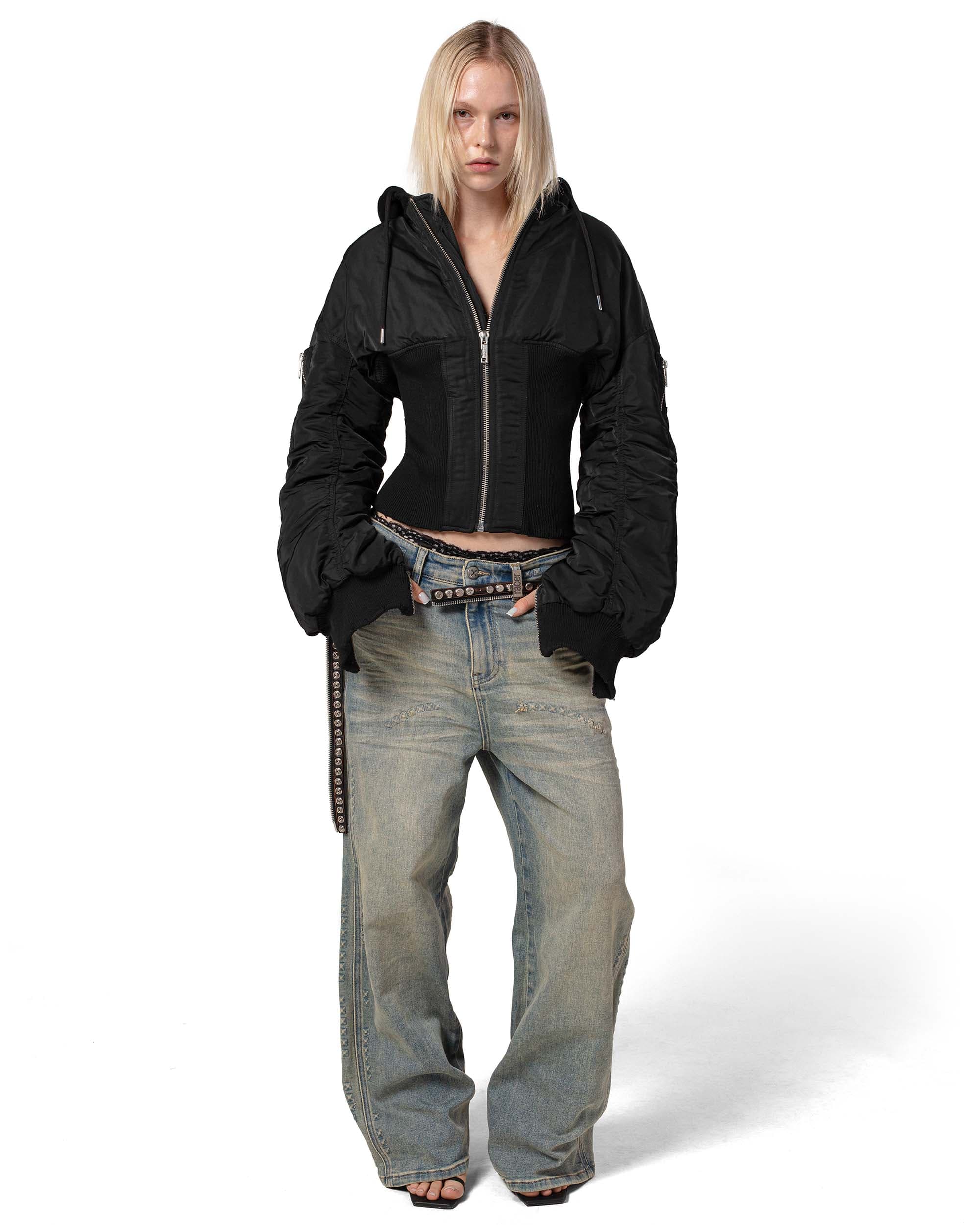 Black Fitted Bomber 4