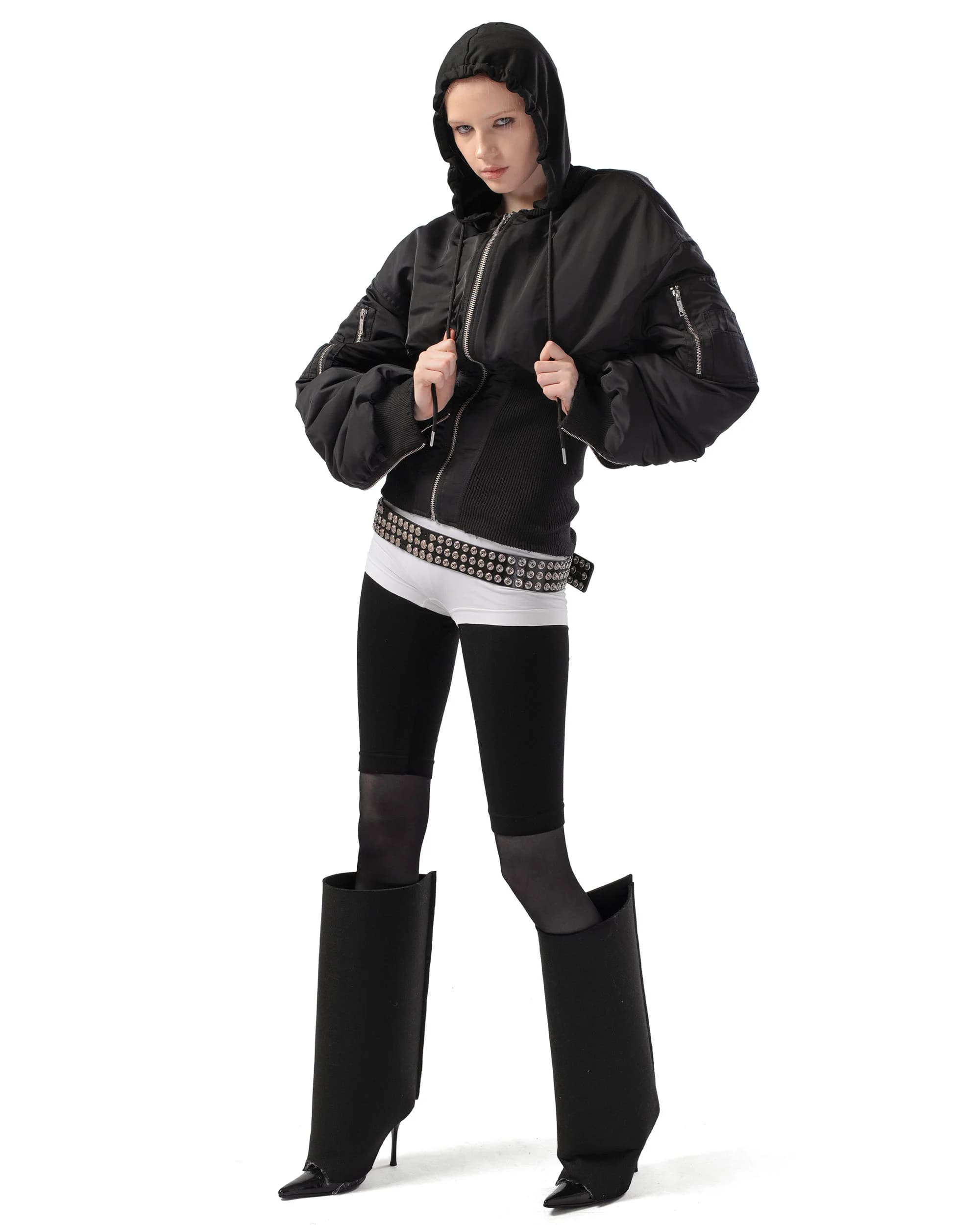 Black Fitted Bomber 7