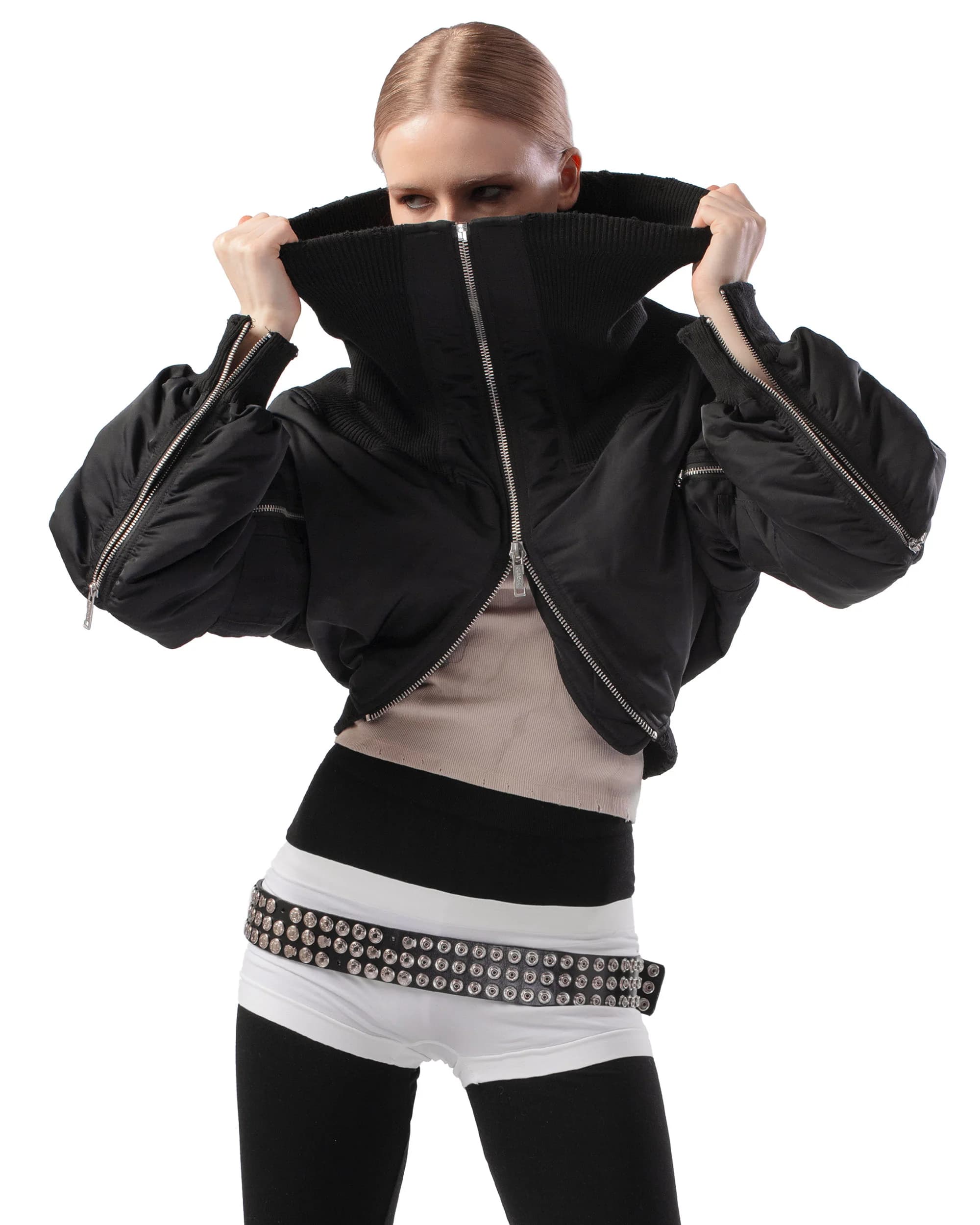 Black Fitted Bomber 10
